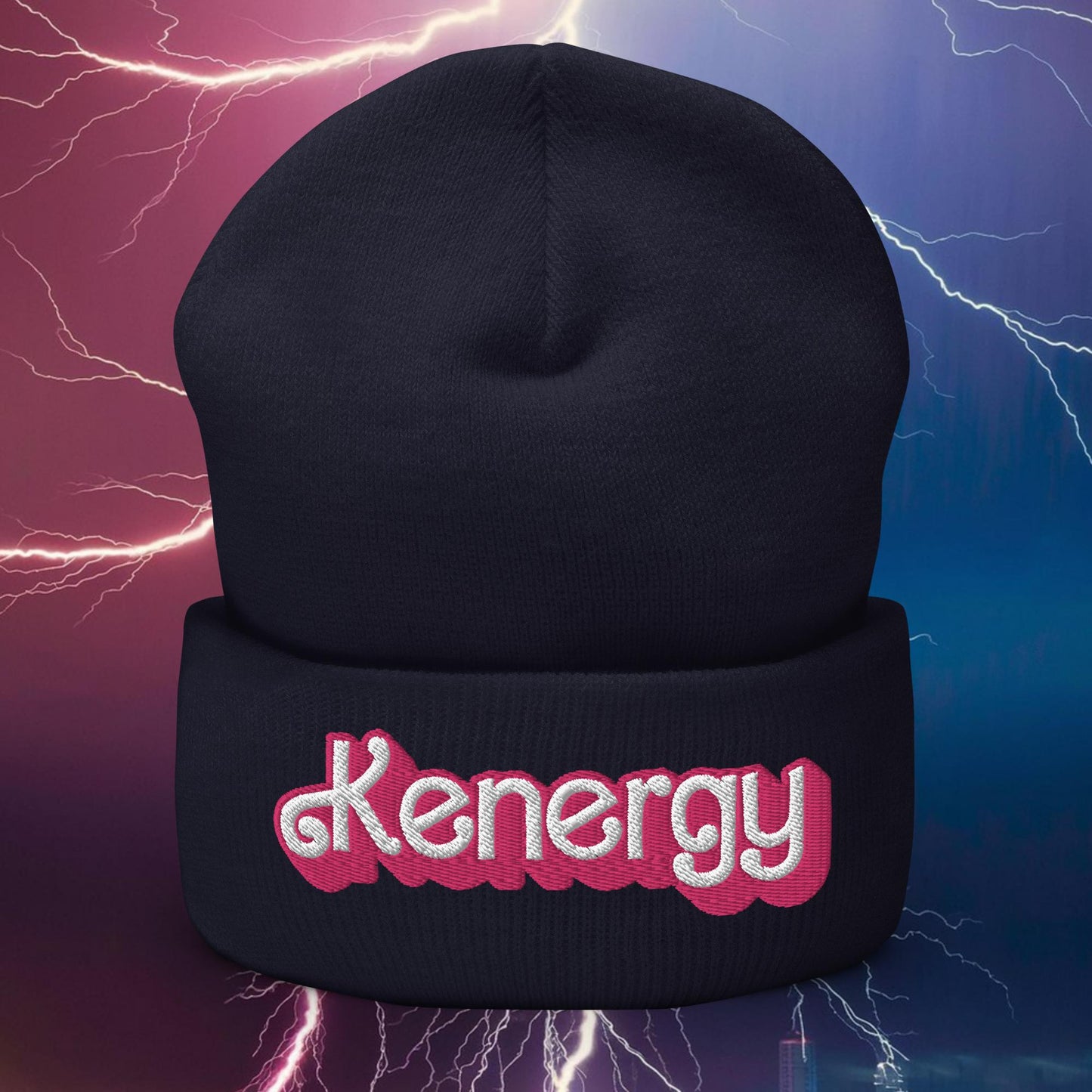 Kenergy Ken Barbie Movie Cuffed Beanie Navy Hats Barbie Ken Kenergy Movies Next Cult Brand