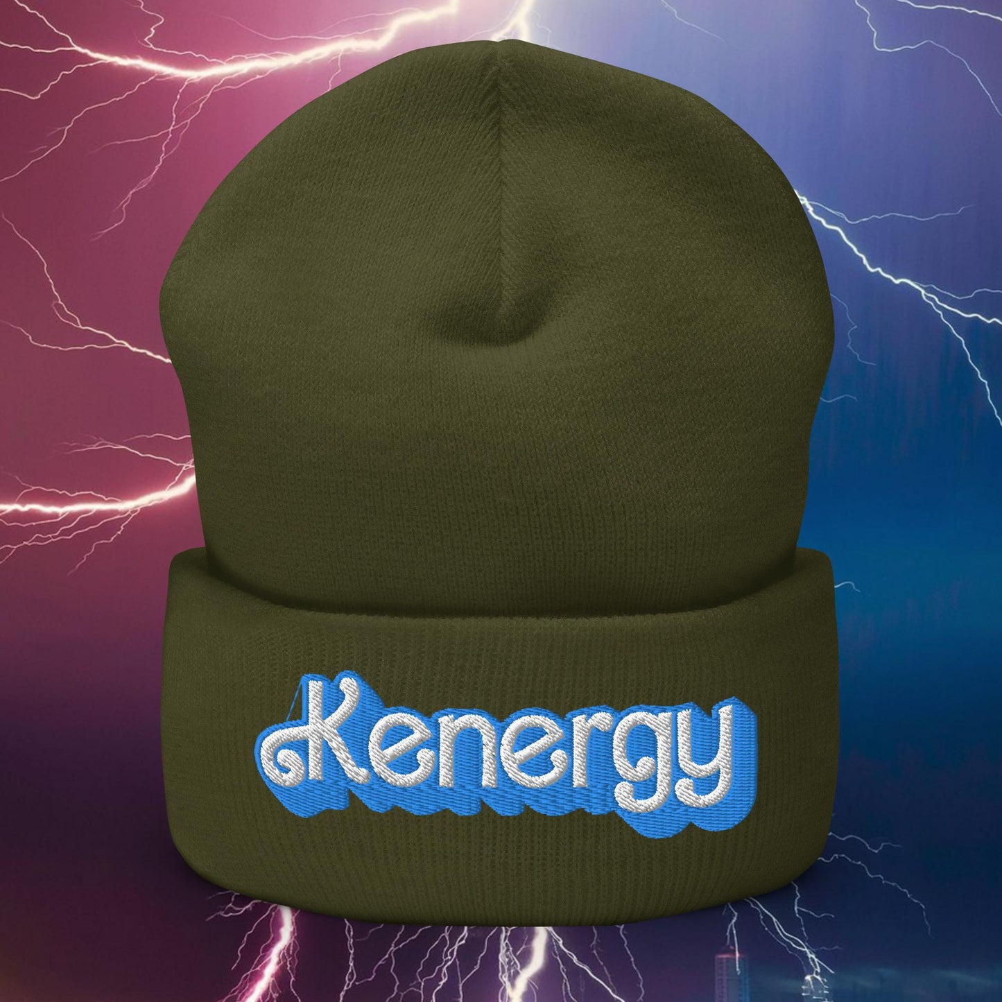 Kenergy Ken Barbie Movie Cuffed Beanie Olive Hats Barbie Ken Kenergy Movies Next Cult Brand