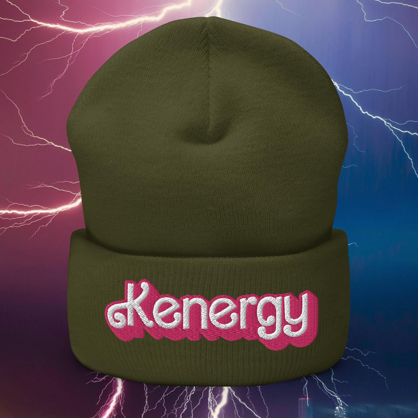 Kenergy Ken Barbie Movie Cuffed Beanie Olive Hats Barbie Ken Kenergy Movies Next Cult Brand