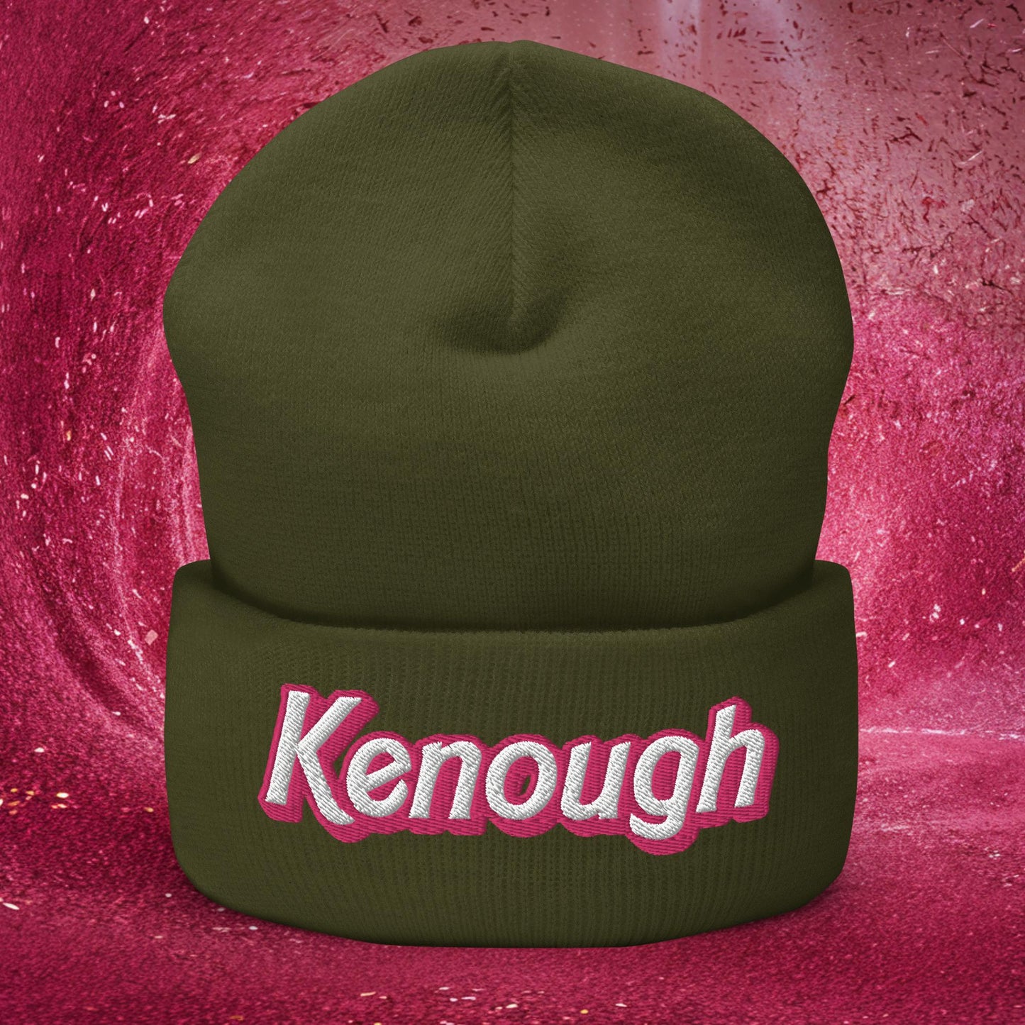 Kenough Ken Barbie Movie Cuffed Beanie Olive Hats Barbie Ken Movies Next Cult Brand