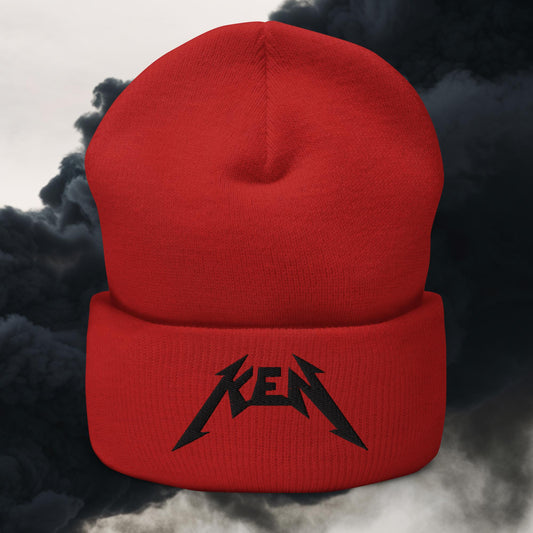 Rockstar Ken Barbie Movie Ryan Gosling Cuffed Beanie Red Hats Barbie Ken Movies Next Cult Brand