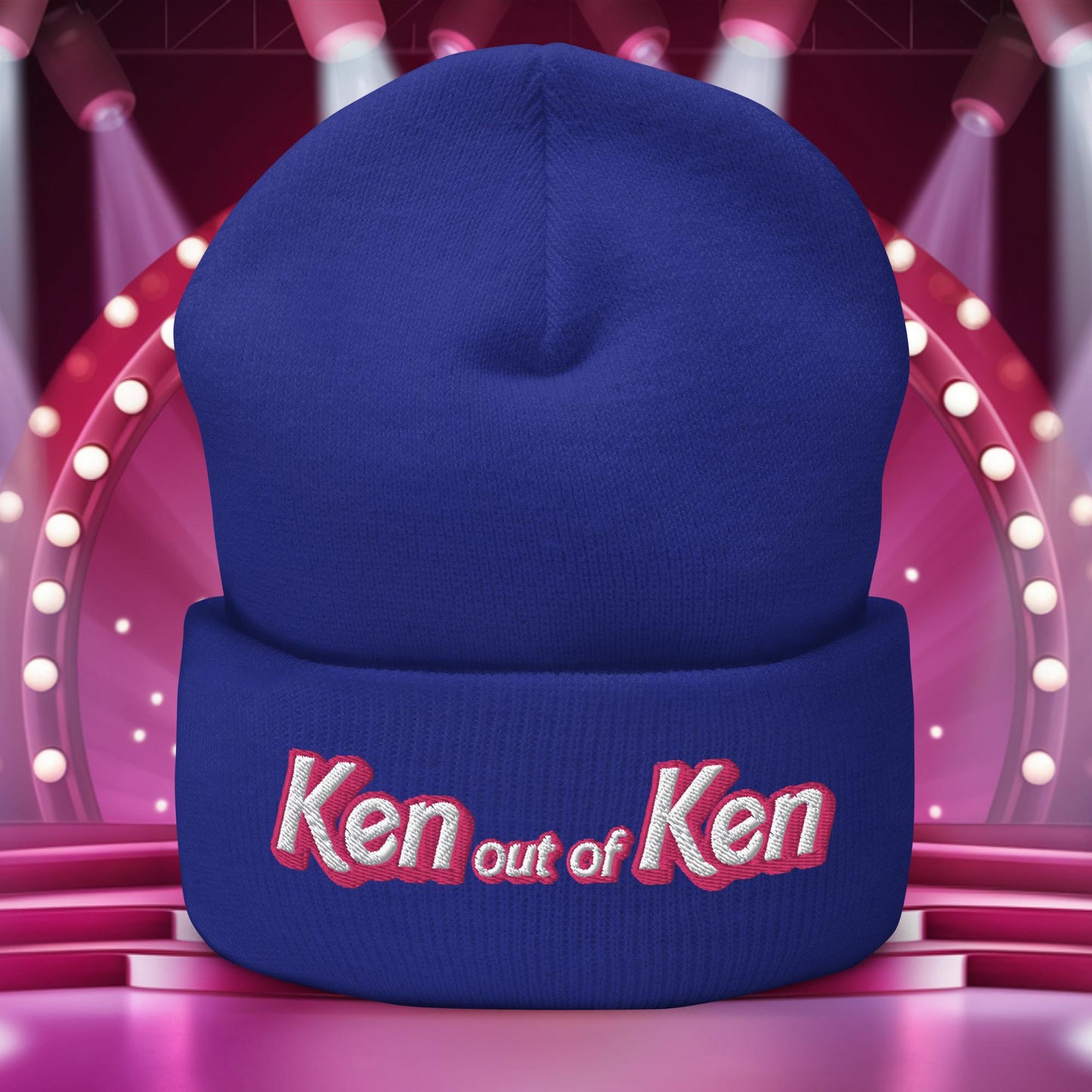 Ken out of Ken Barbie Movie Cuffed Beanie Royal Hats Barbie Ken Movies Next Cult Brand