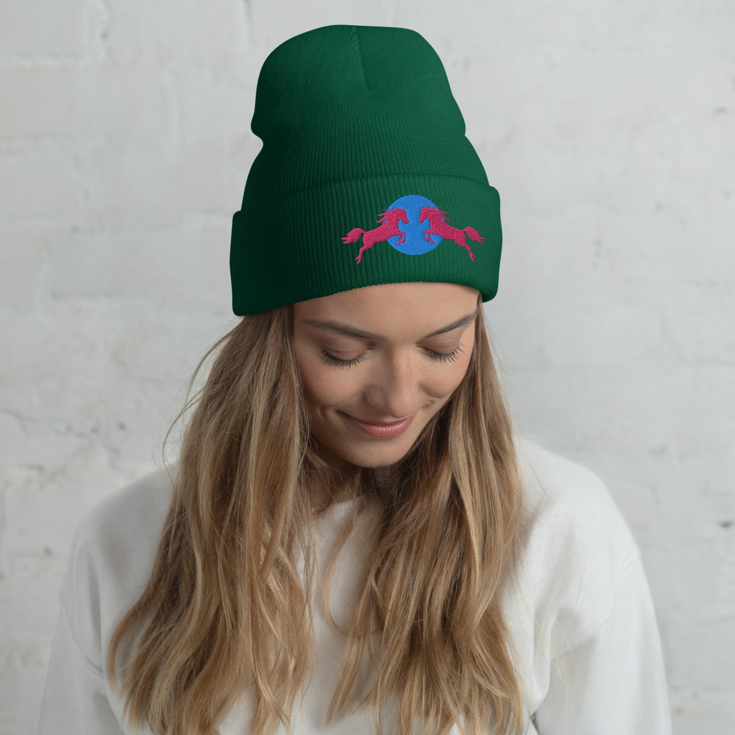 Kenergy Red Bull Ken Barbie Ryan Gosling Kenergy Cuffed Beanie Spruce Hats Barbie Ken Kenergy Movies Next Cult Brand