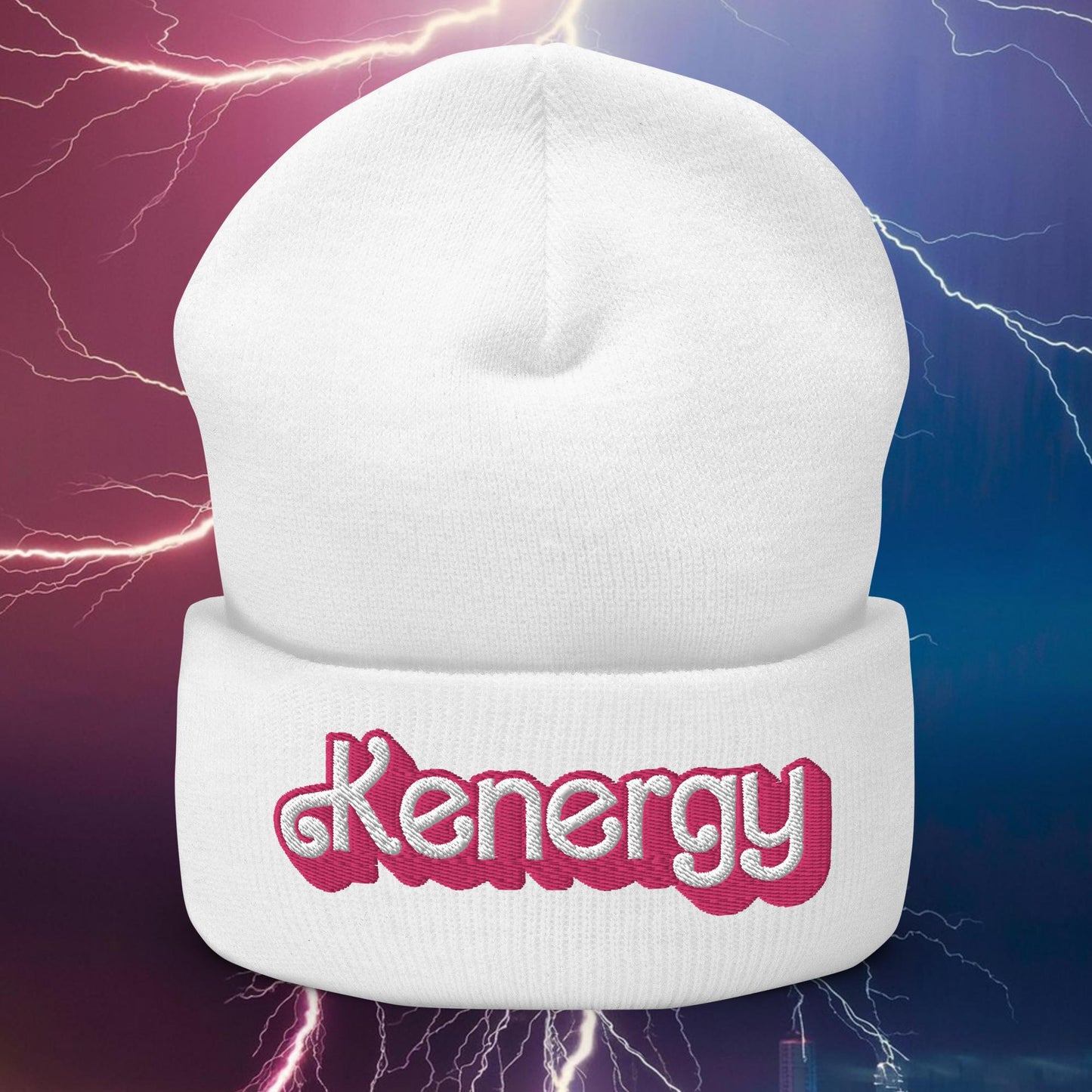 Kenergy Ken Barbie Movie Cuffed Beanie White Hats Barbie Ken Kenergy Movies Next Cult Brand