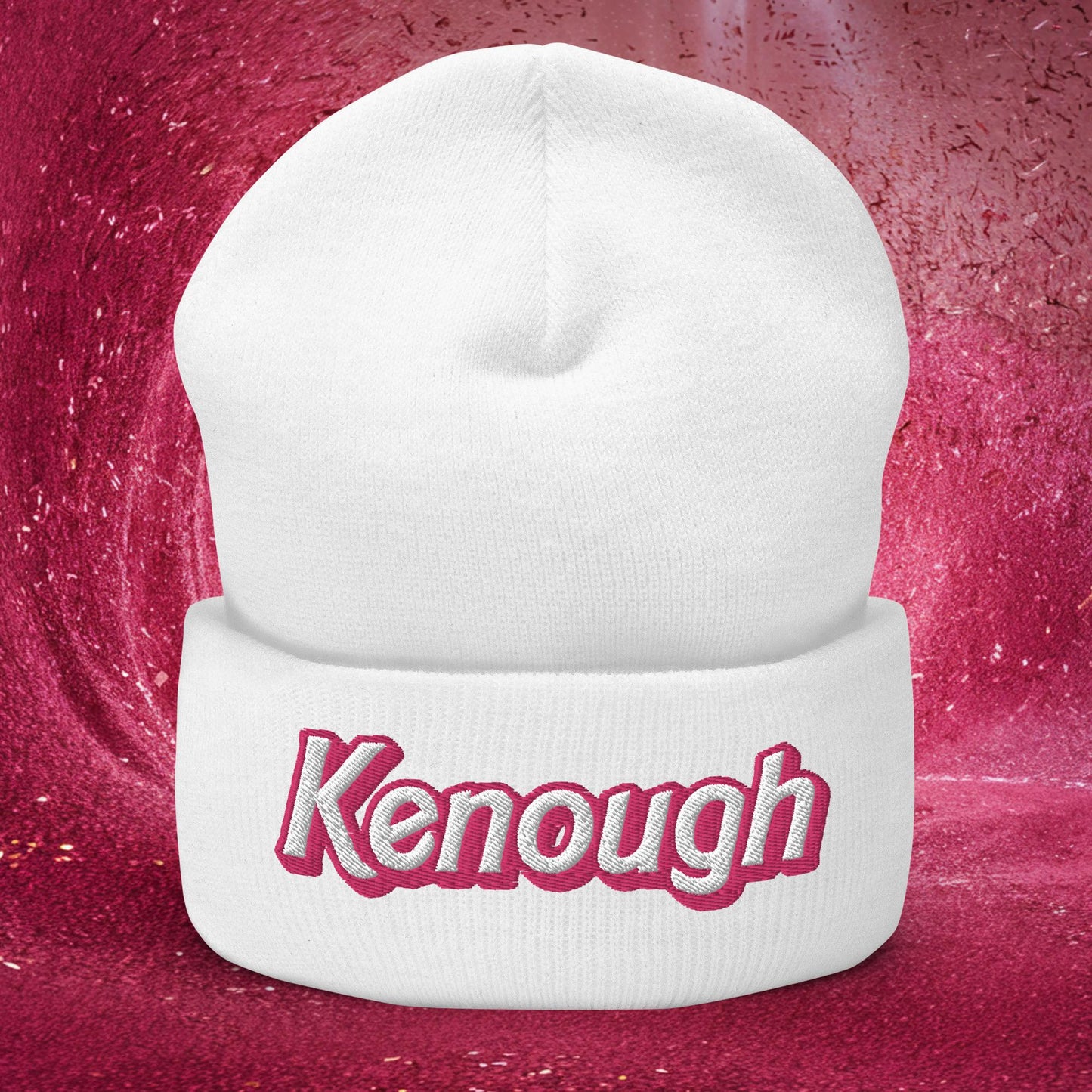 Kenough Ken Barbie Movie Cuffed Beanie White Hats Barbie Ken Movies Next Cult Brand