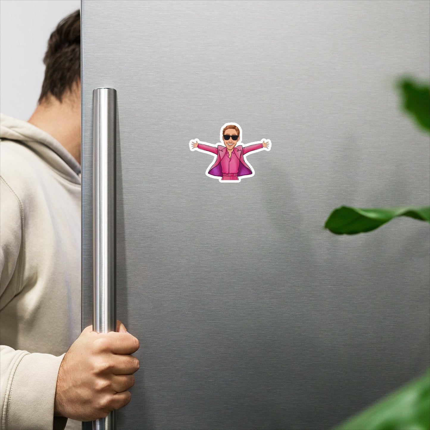 Ken Barbie Ryan Gosling I'm Just Ken Magnet 4″×4″ Magnets Barbie Celebrities Ken Movies Ryan Gosling Next Cult Brand