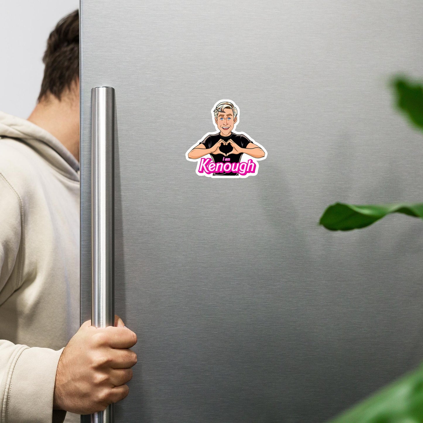 I am Kenough Ryan Gosling Ken Barbie Movie Magnet 4″×4″ Magnets Barbie Celebrities Ken Movies Ryan Gosling Next Cult Brand
