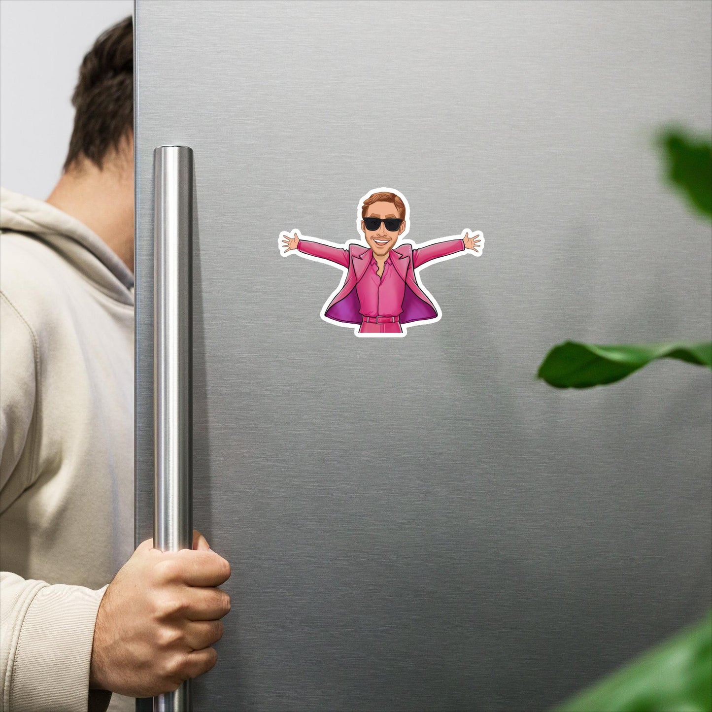 Ken Barbie Ryan Gosling I'm Just Ken Magnet 6″×6″ Magnets Barbie Celebrities Ken Movies Ryan Gosling Next Cult Brand