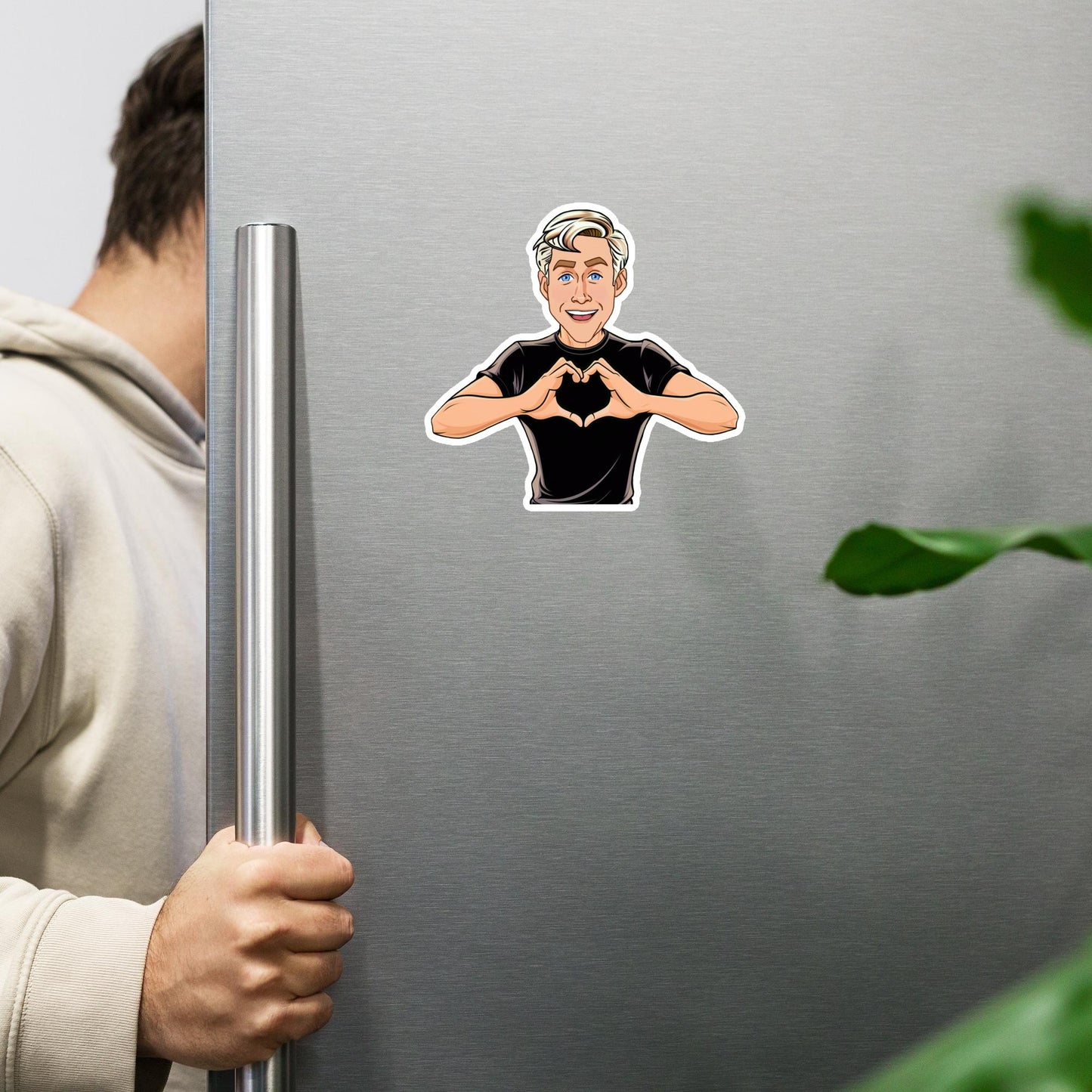 I Love Ryan Gosling Ken Barbie Movie I am Kenough Magnet 6″×6″ Magnets Barbie Celebrities Ken Movies Ryan Gosling Next Cult Brand