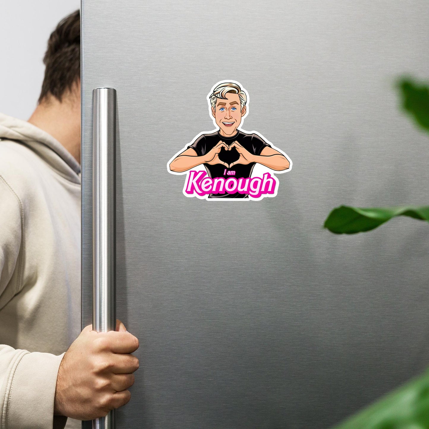 I am Kenough Ryan Gosling Ken Barbie Movie Magnet 6″×6″ Magnets Barbie Celebrities Ken Movies Ryan Gosling Next Cult Brand