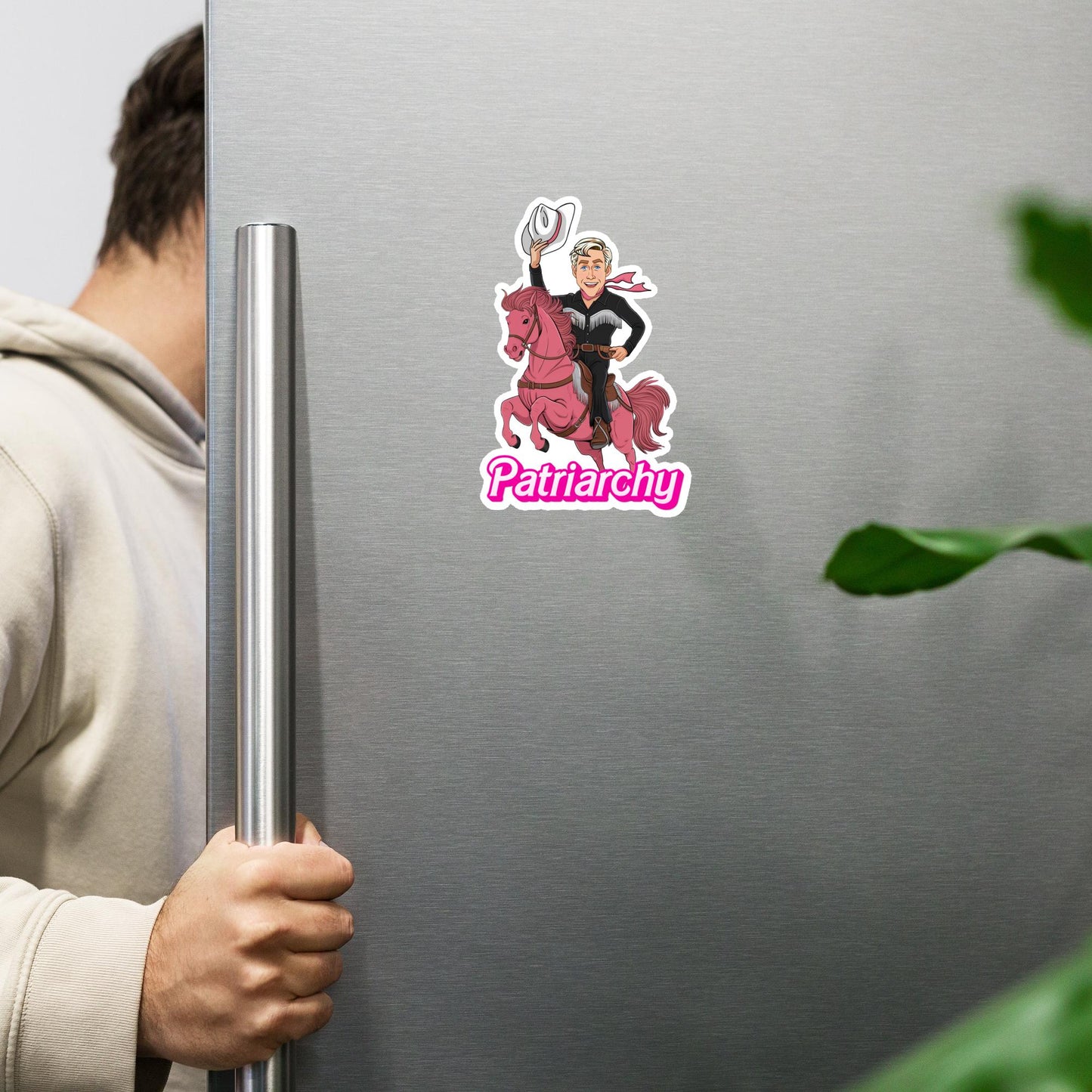Ken Barbie Movie When I found out the patriarchy wasn't just about horses, I lost interest Magnet 6″×6″ Magnets Barbie Celebrities Ken Movies Ryan Gosling Next Cult Brand