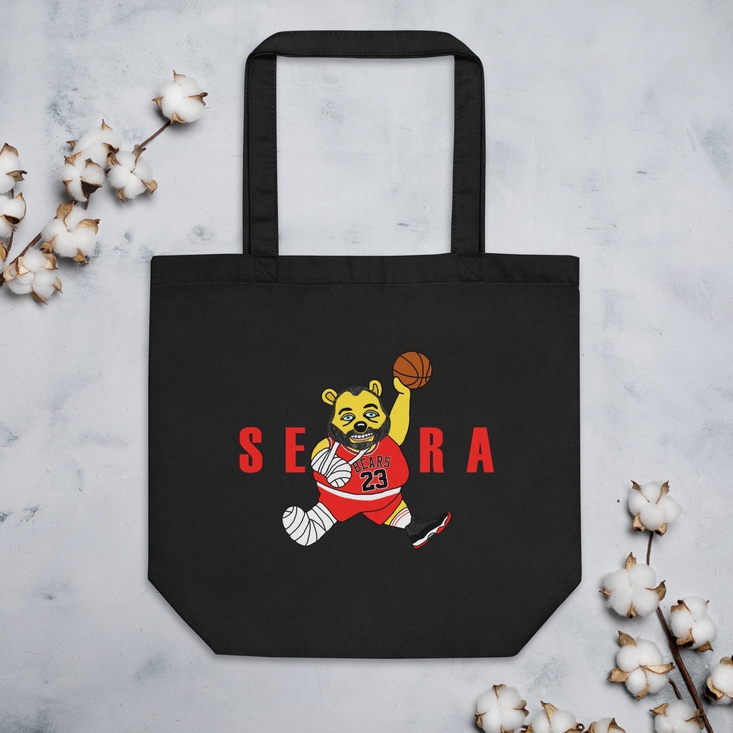 Air Segura, Tom Segura Basketball, Your Mom's House (YMH), 2 Bears 1 Cave, Funny Eco Tote Bag Default Title Bags 2 Bears 1 Cave Air Segura Podcasts Stand-up Comedy Tom Segura YMH Next Cult Brand
