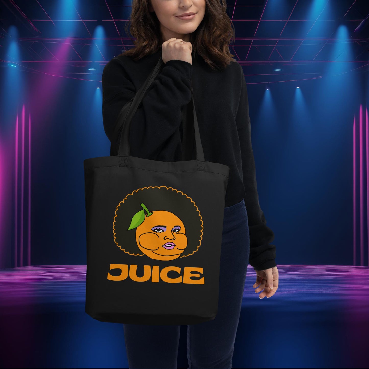 Blame It On My Juice Lizzo Merch Lizzo Gift Song Lyrics Lizzo Eco Tote Bag Black Bags Lizzo Music Next Cult Brand