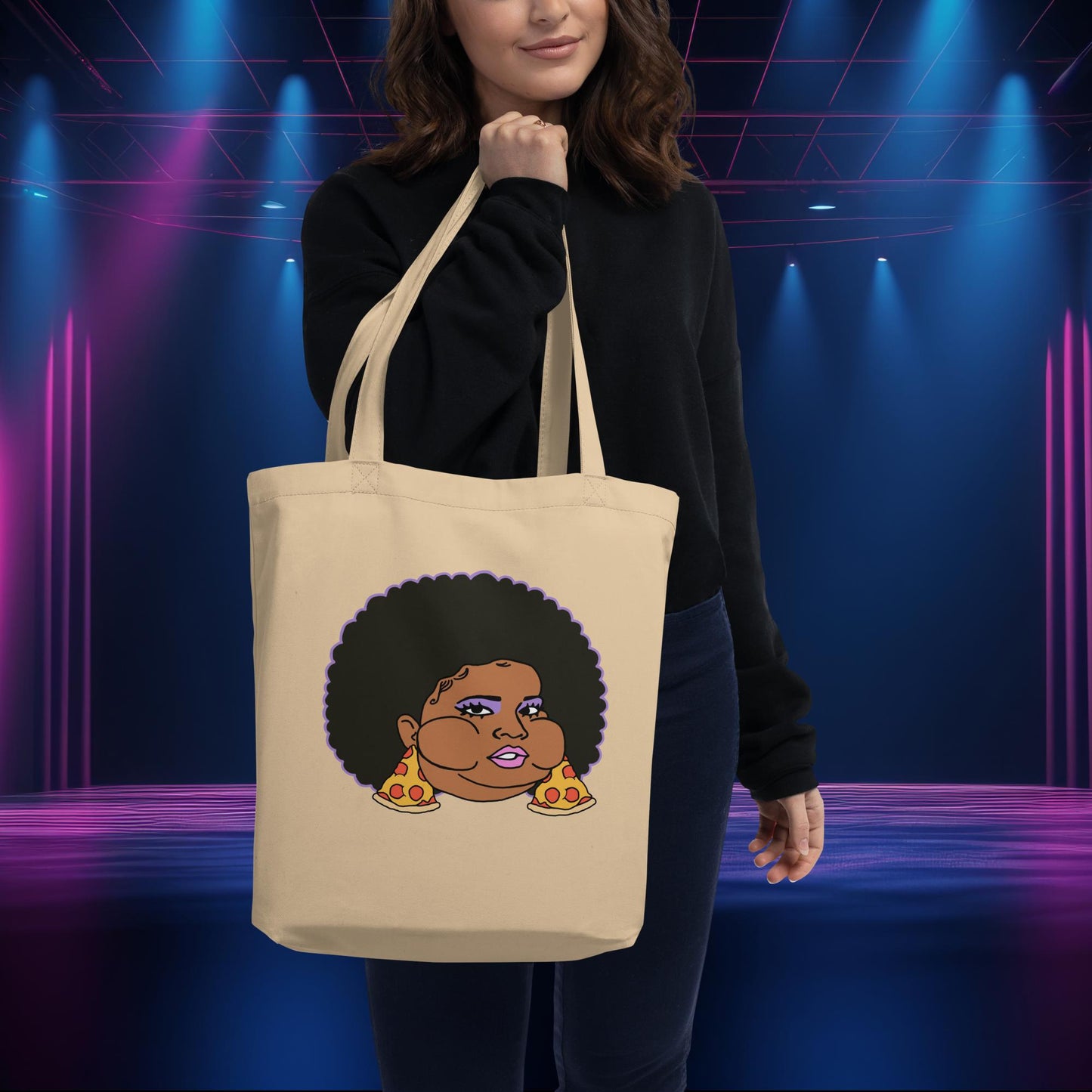 Pizzo Lizzo Pizza Lizzo Merch Lizzo Gift Song Lyrics Lizzo Eco Tote Bag Oyster Bags Lizzo Music Next Cult Brand