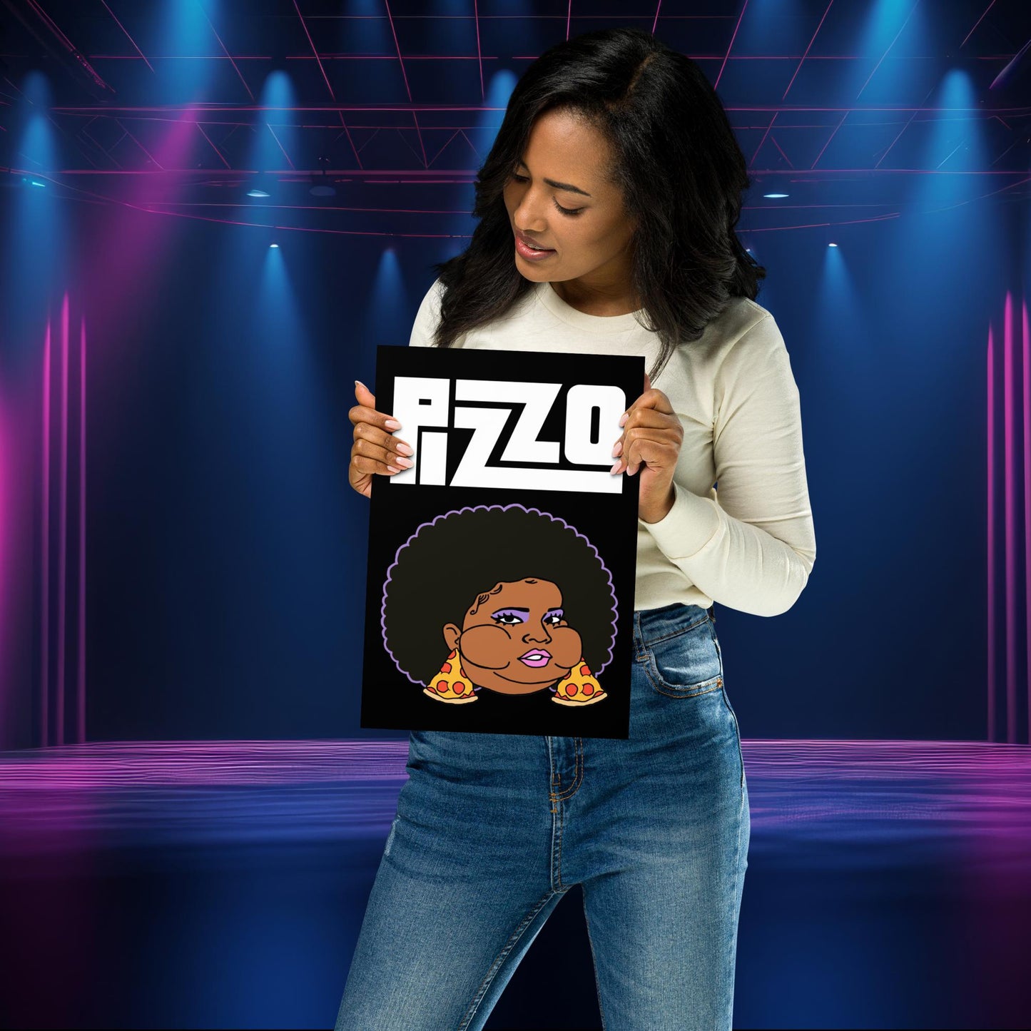 Pizzo Lizzo Pizza Lizzo Merch Lizzo Gift Song Lyrics Lizzo Poster 21×30 cm Posters Lizzo Music Next Cult Brand