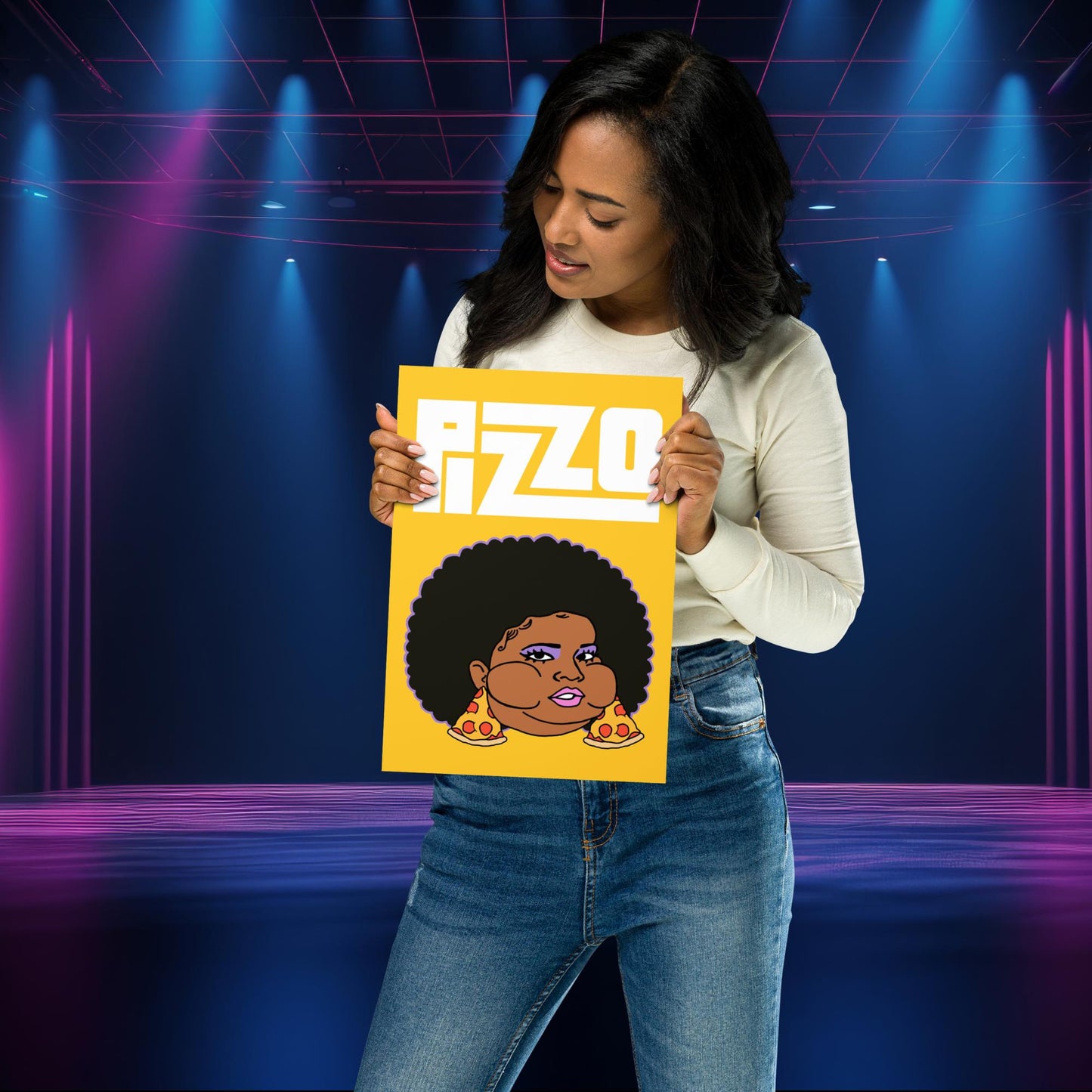 Pizzo Lizzo Pizza Lizzo Merch Lizzo Gift Song Lyrics Lizzo Poster 21×30 cm Posters Lizzo Music Next Cult Brand