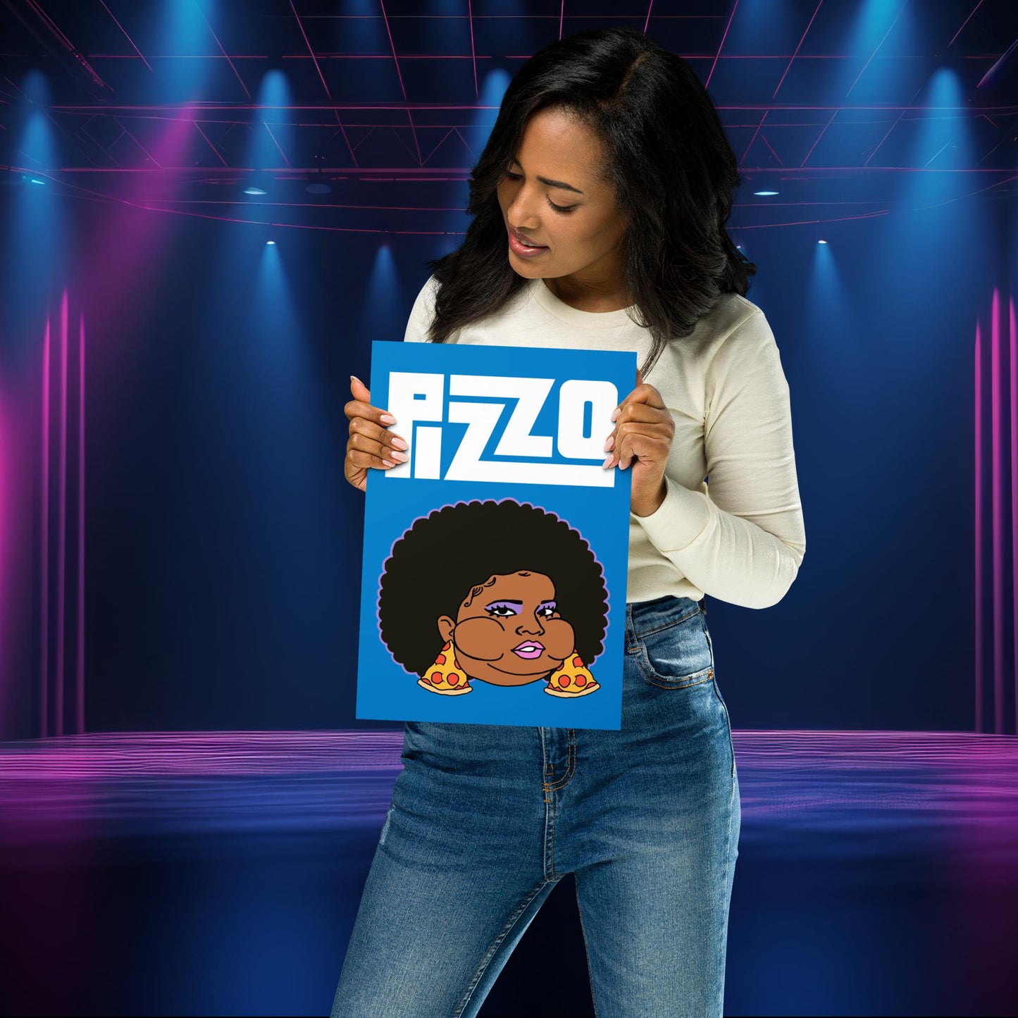 Pizzo Lizzo Pizza Lizzo Merch Lizzo Gift Song Lyrics Lizzo Poster 21×30 cm Posters Lizzo Music Next Cult Brand