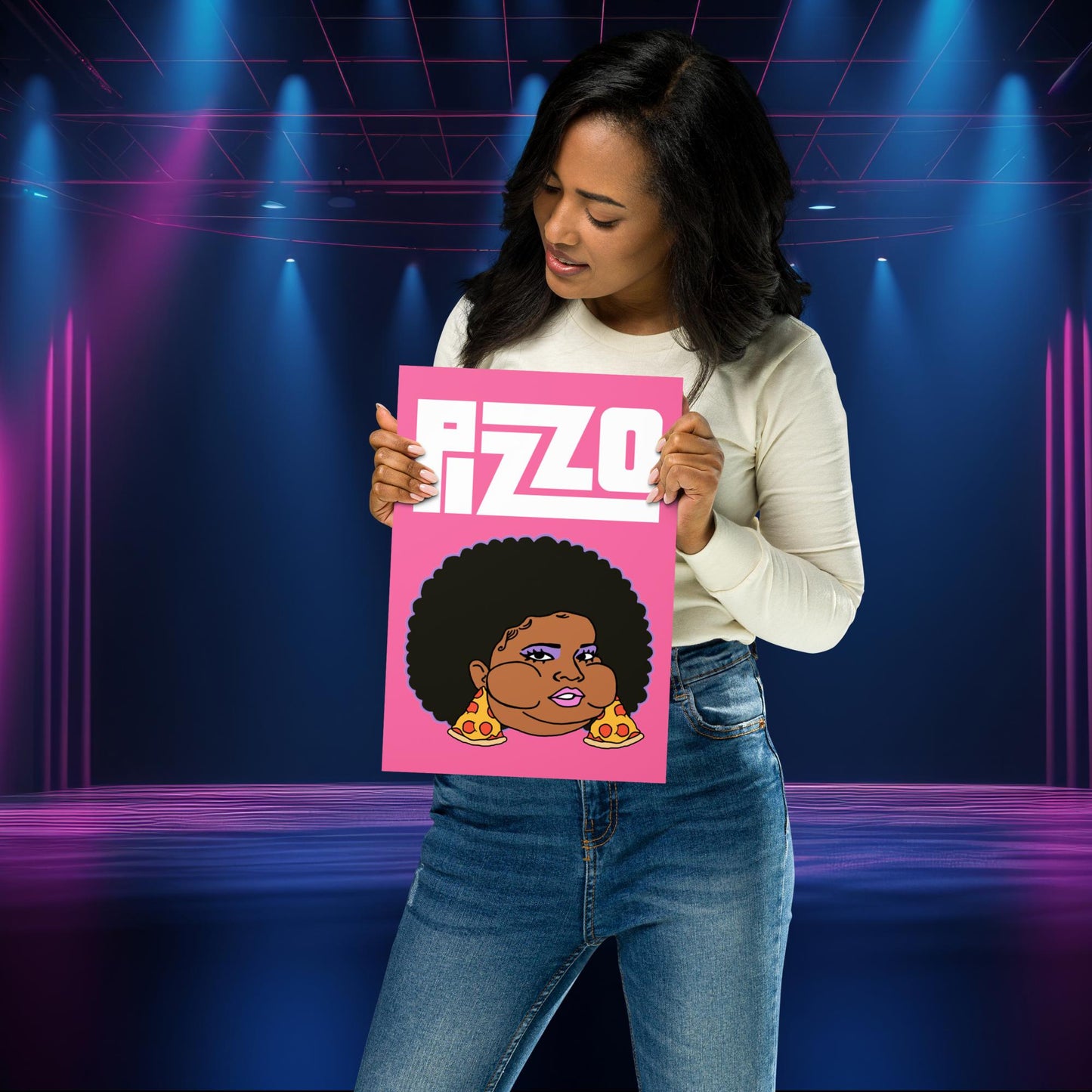 Pizzo Lizzo Pizza Lizzo Merch Lizzo Gift Song Lyrics Lizzo Poster 21×30 cm Posters Lizzo Music Next Cult Brand