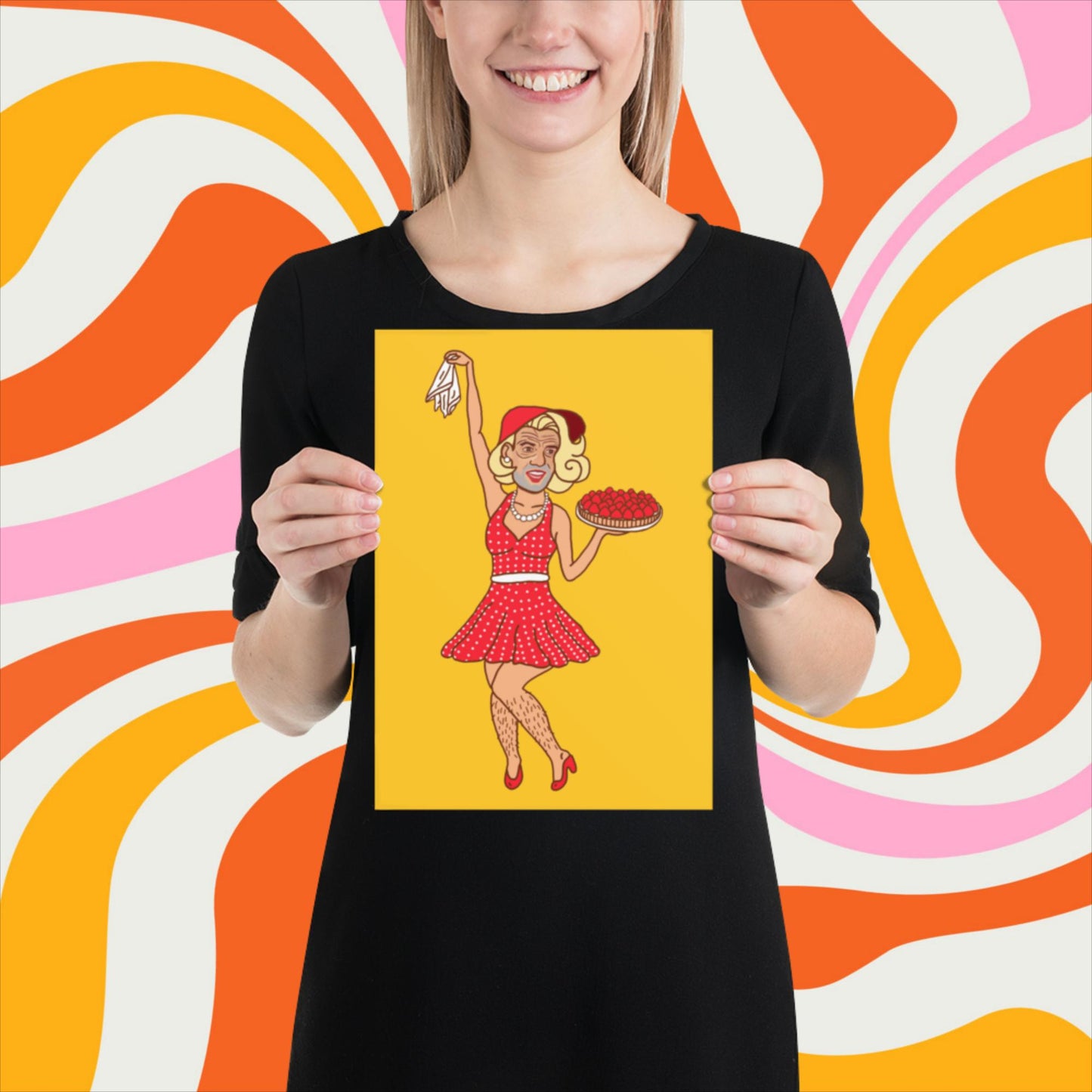 Thinnn Boy Bake Club The Fighter and The Kid TFATK Podcast Comedy 60s retro housewife Bryan Callen Poster 21×30 cm Posters Bryan Callen Podcasts Stand-up Comedy The Fighter and The Kid (TFATK) Thinnn Boy Bake Club Next Cult Brand