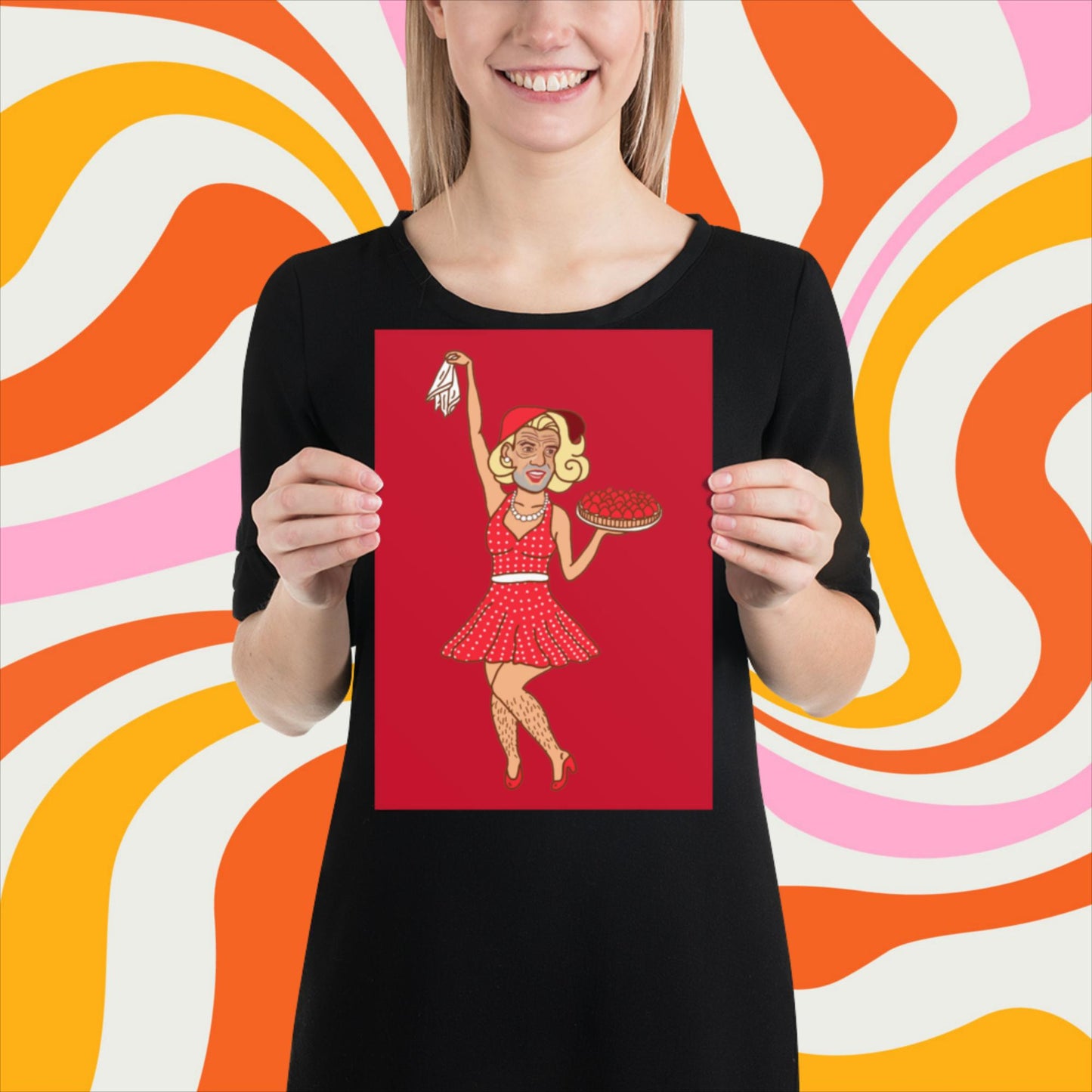 Thinnn Boy Bake Club The Fighter and The Kid TFATK Podcast Comedy 60s retro housewife Bryan Callen Poster 21×30 cm Posters Bryan Callen Podcasts Stand-up Comedy The Fighter and The Kid (TFATK) Thinnn Boy Bake Club Next Cult Brand