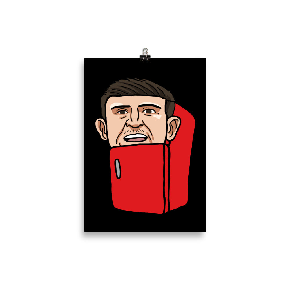 Harry ''The Fridge'' Maguire Poster 21×30 cm Posters Football Harry Maguire Manchester United The Fridge Next Cult Brand