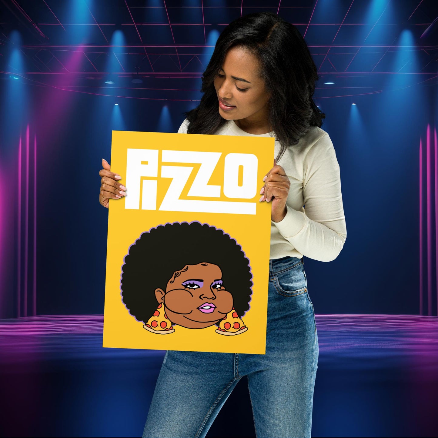 Pizzo Lizzo Pizza Lizzo Merch Lizzo Gift Song Lyrics Lizzo Poster 30×40 cm Posters Lizzo Music Next Cult Brand
