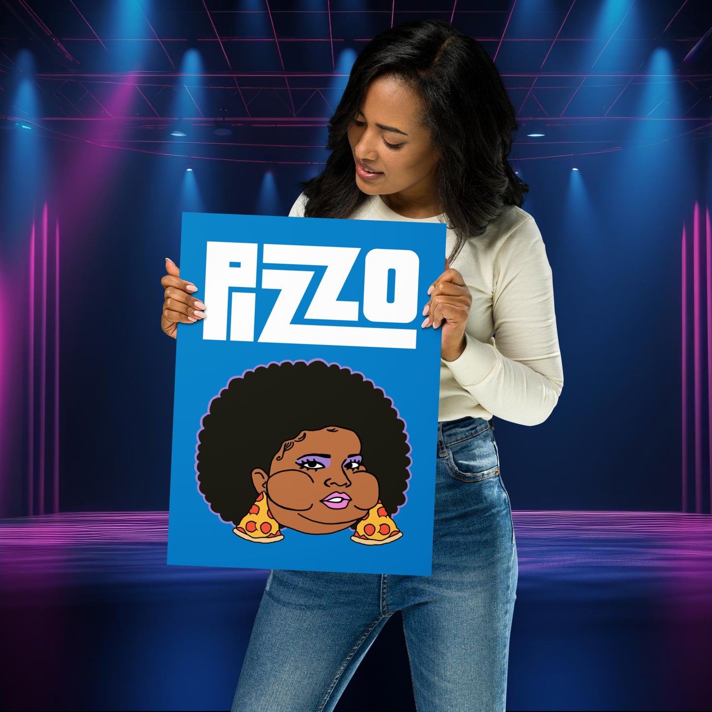 Pizzo Lizzo Pizza Lizzo Merch Lizzo Gift Song Lyrics Lizzo Poster 30×40 cm Posters Lizzo Music Next Cult Brand