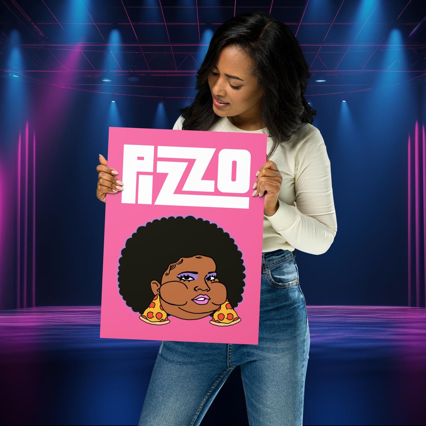 Pizzo Lizzo Pizza Lizzo Merch Lizzo Gift Song Lyrics Lizzo Poster 30×40 cm Posters Lizzo Music Next Cult Brand