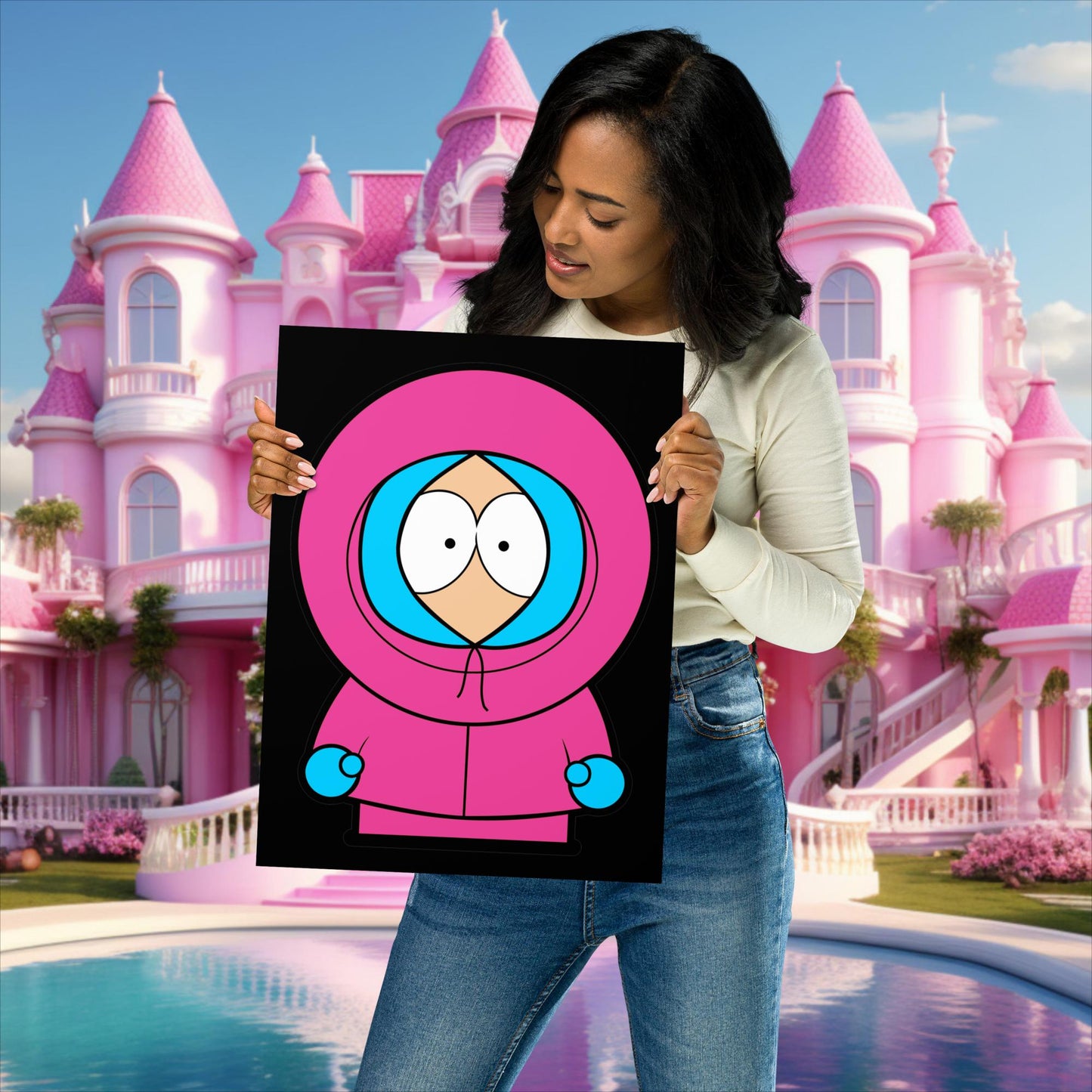 Kenny McCormick Ken Ryan Gosling Barbie South Park Kenny Poster 30×40 cm Posters Barbie Ken Kenny Movies South Park TV Shows Next Cult Brand