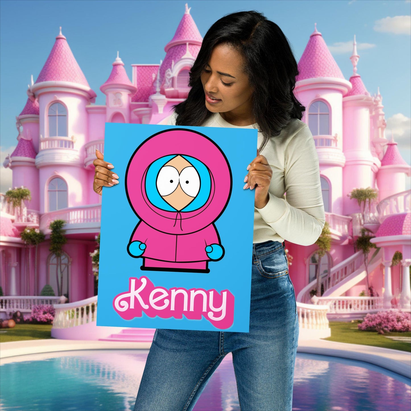 Kenny McCormick Ken Ryan Gosling Barbie South Park Kenny Poster 30×40 cm Posters Barbie Ken Kenny Movies South Park TV Shows Next Cult Brand