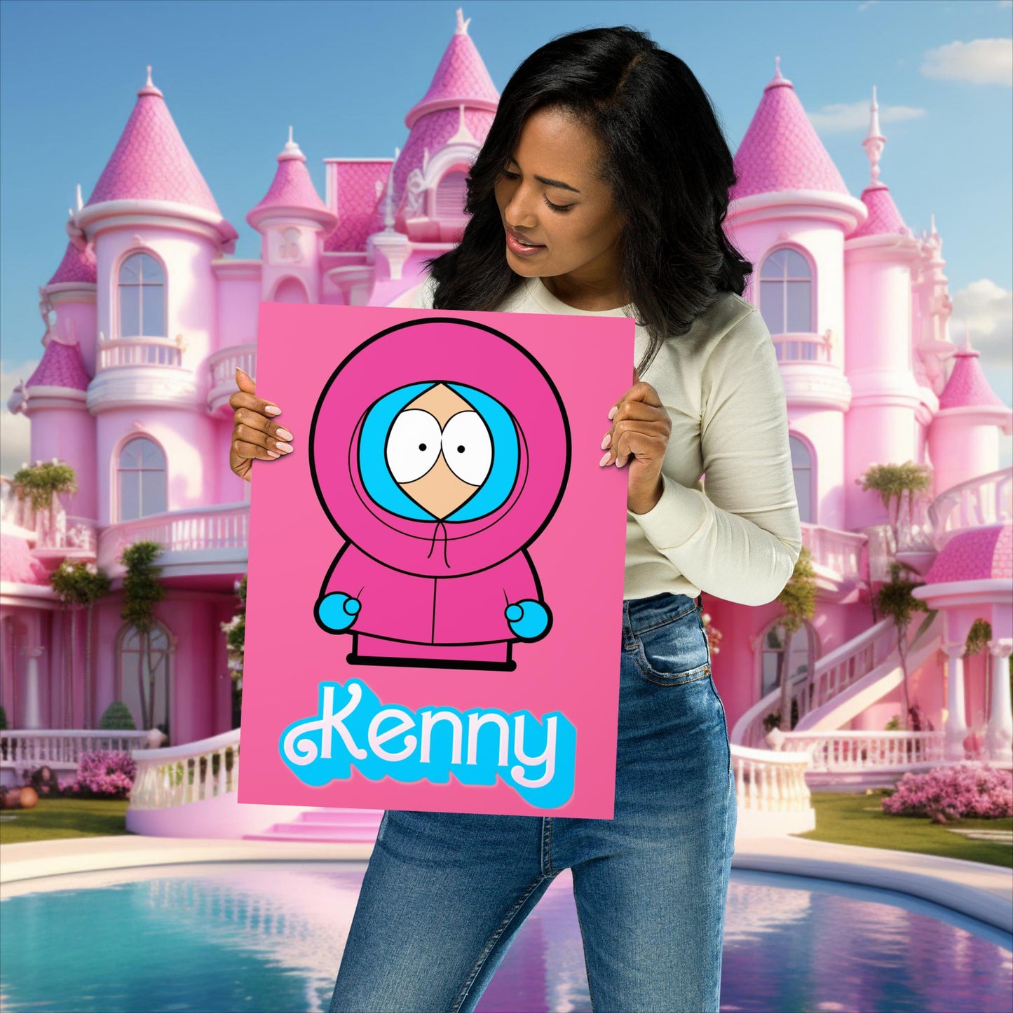 Kenny McCormick Ken Ryan Gosling Barbie South Park Kenny Poster 30×40 cm Posters Barbie Ken Kenny Movies South Park TV Shows Next Cult Brand