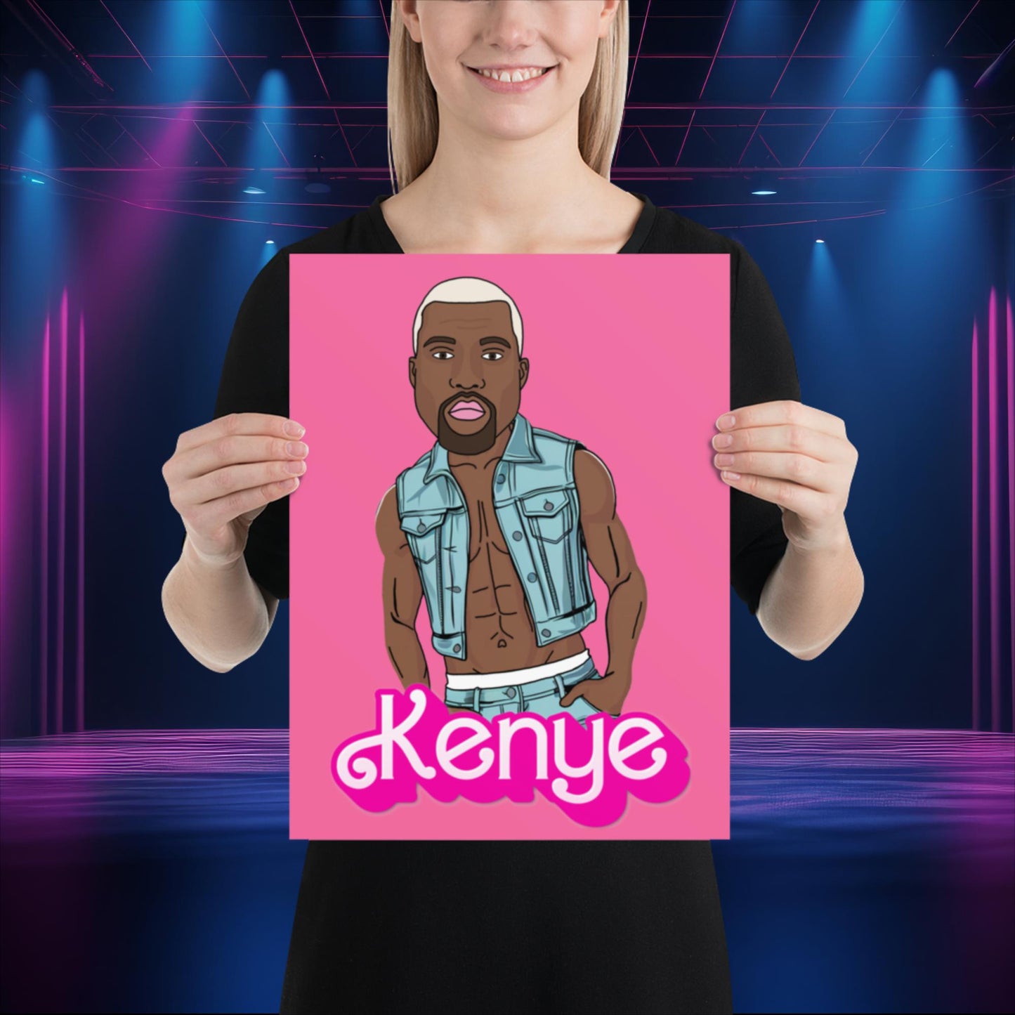 Kenye Barbie Ken Ryan Gosling Kanye West Poster 30×40 cm Posters Barbie Kanye West Ken Movies Music Next Cult Brand