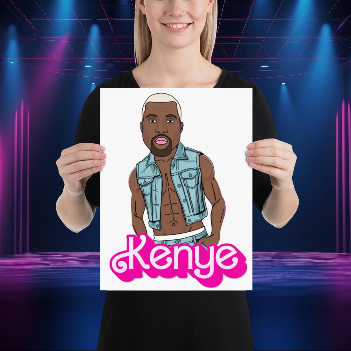 Kenye Barbie Ken Ryan Gosling Kanye West Poster 30×40 cm Posters Barbie Kanye West Ken Movies Music Next Cult Brand