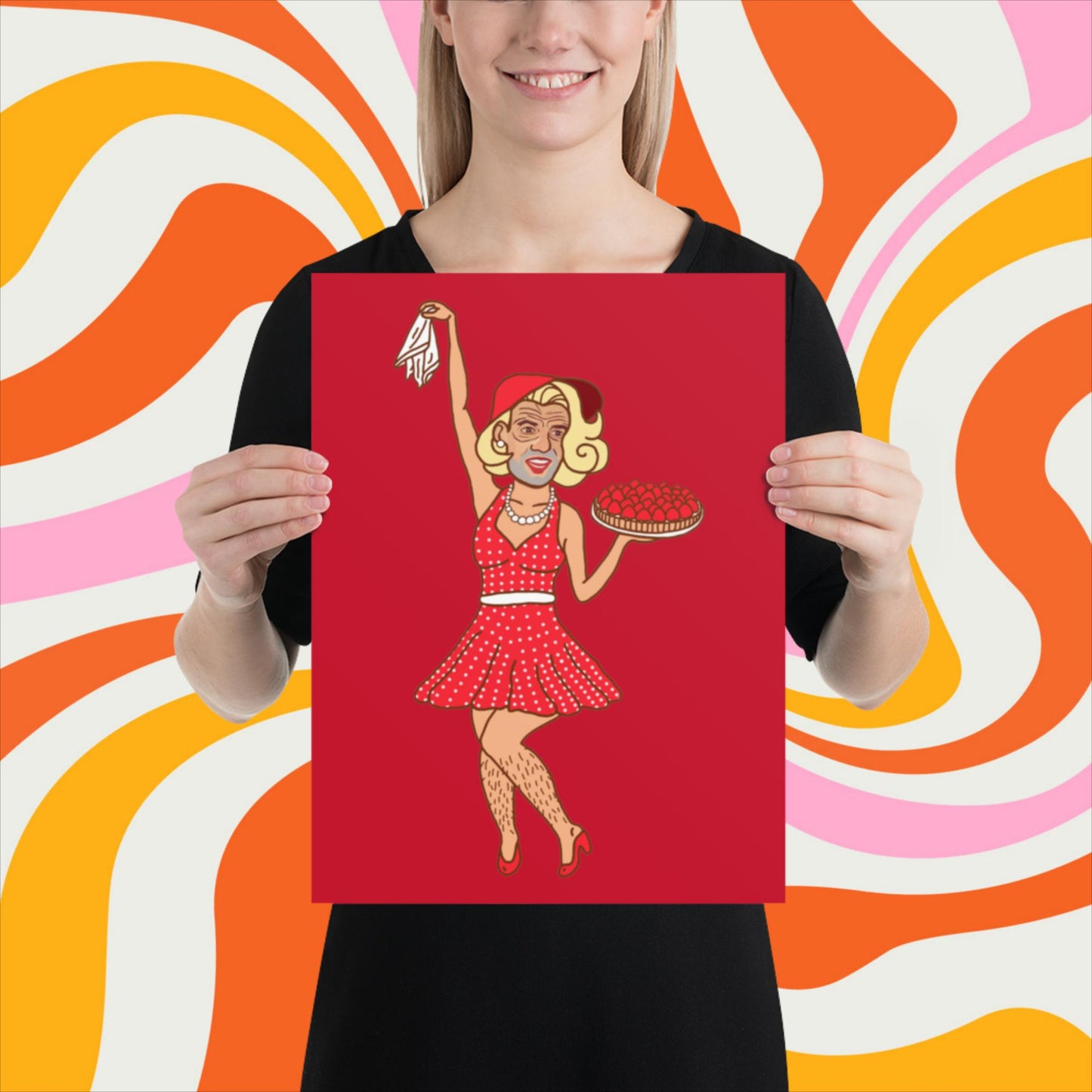 Thinnn Boy Bake Club The Fighter and The Kid TFATK Podcast Comedy 60s retro housewife Bryan Callen Poster 30×40 cm Posters Bryan Callen Podcasts Stand-up Comedy The Fighter and The Kid (TFATK) Thinnn Boy Bake Club Next Cult Brand