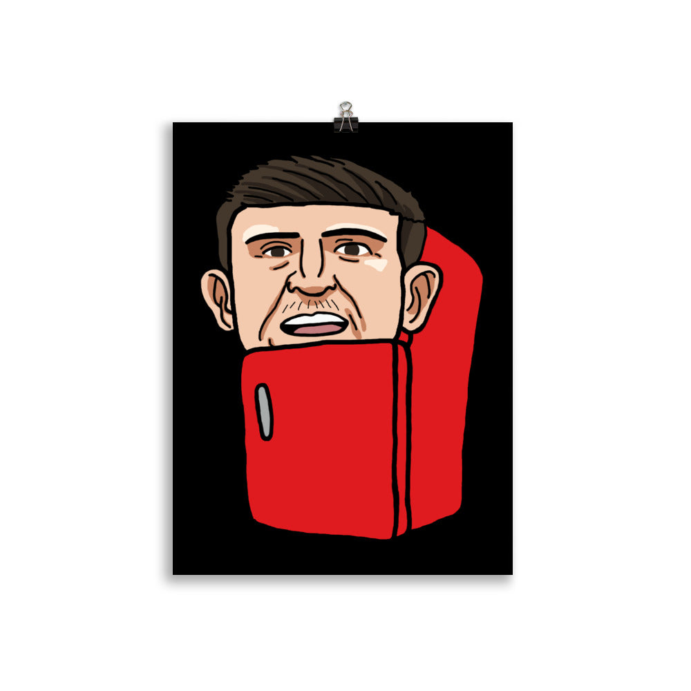 Harry ''The Fridge'' Maguire Poster 30×40 cm Posters Football Harry Maguire Manchester United The Fridge Next Cult Brand