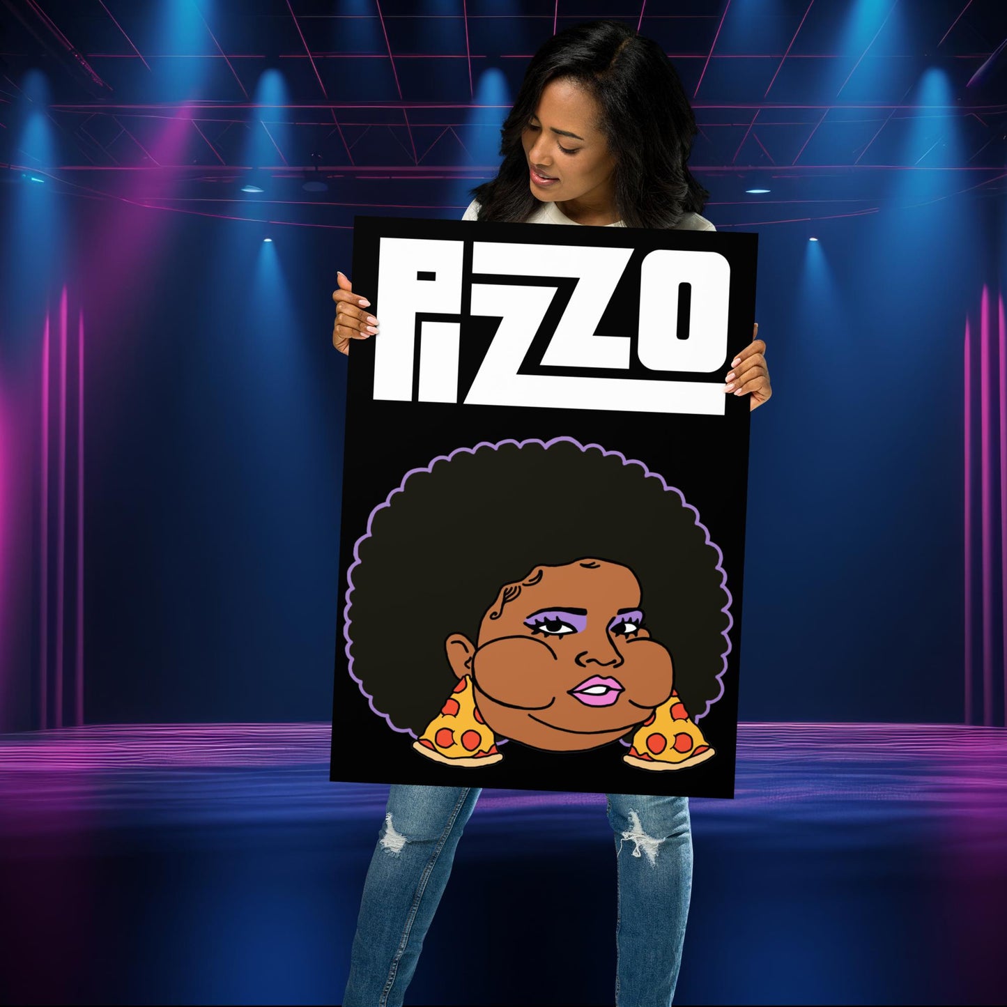 Pizzo Lizzo Pizza Lizzo Merch Lizzo Gift Song Lyrics Lizzo Poster 50×70 cm Posters Lizzo Music Next Cult Brand
