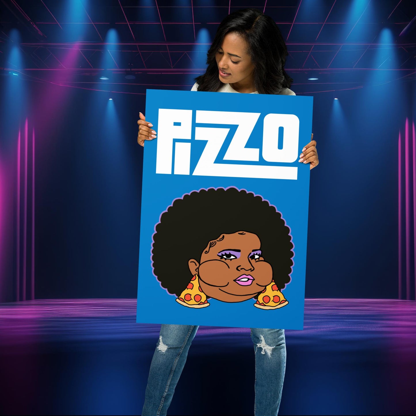 Pizzo Lizzo Pizza Lizzo Merch Lizzo Gift Song Lyrics Lizzo Poster 50×70 cm Posters Lizzo Music Next Cult Brand