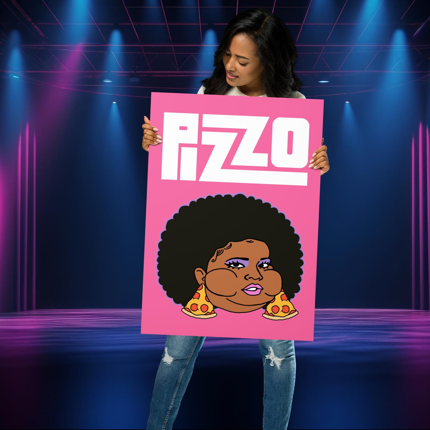 Pizzo Lizzo Pizza Lizzo Merch Lizzo Gift Song Lyrics Lizzo Poster 50×70 cm Posters Lizzo Music Next Cult Brand