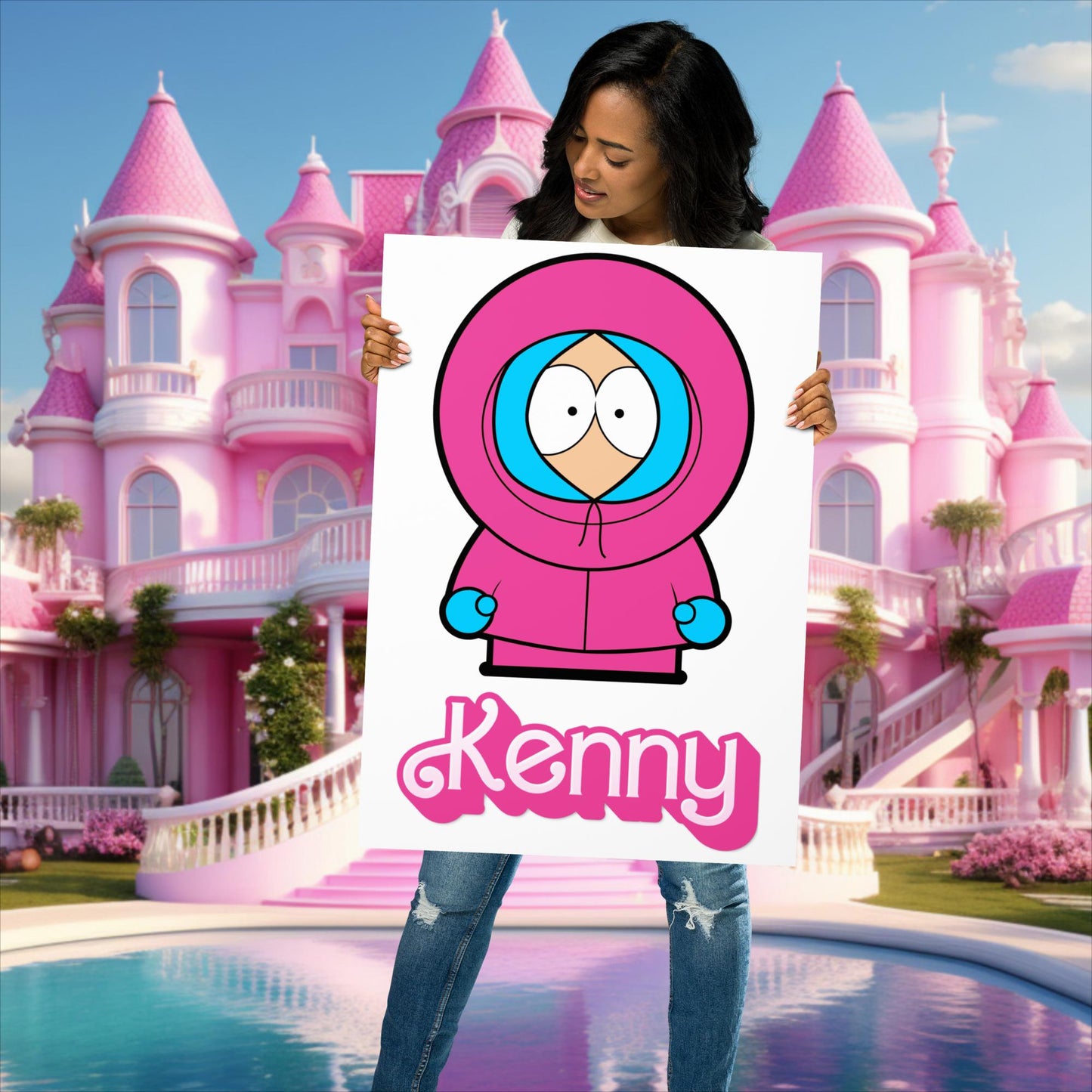 Kenny McCormick Ken Ryan Gosling Barbie South Park Kenny Poster 50×70 cm Posters Barbie Ken Kenny Movies South Park TV Shows Next Cult Brand