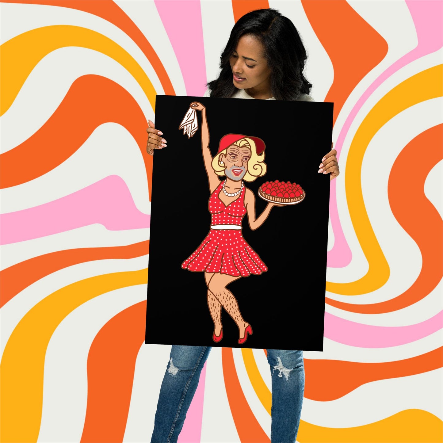 Thinnn Boy Bake Club The Fighter and The Kid TFATK Podcast Comedy 60s retro housewife Bryan Callen Poster 50×70 cm Posters Bryan Callen Podcasts Stand-up Comedy The Fighter and The Kid (TFATK) Thinnn Boy Bake Club Next Cult Brand