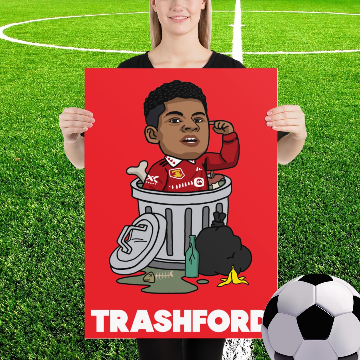 Trashford Marcus Rashford Manchester United Gift Man United Gift Marcus Rashford Poster 50×70 cm Posters Football Manchester United Marcus Rashford Next Cult Brand