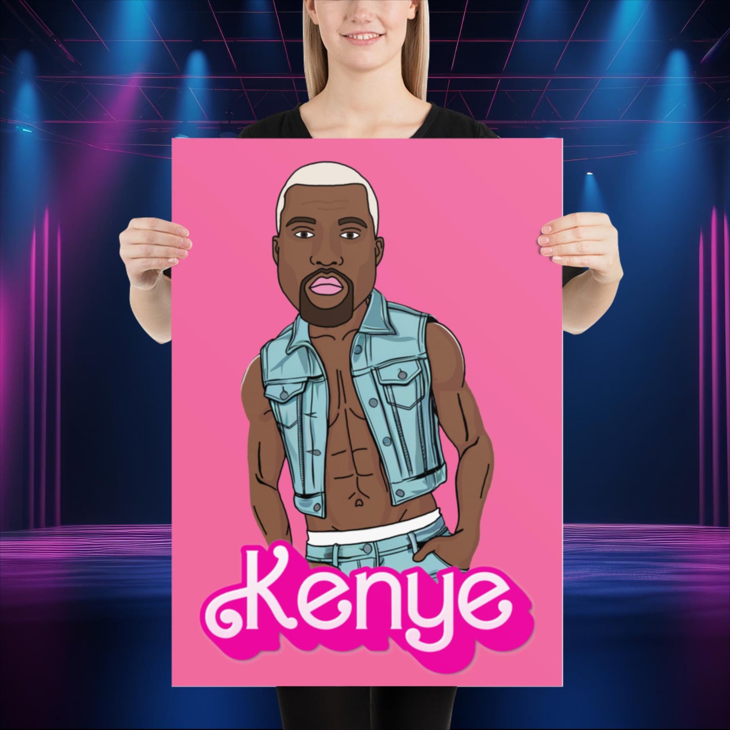 Kenye Barbie Ken Ryan Gosling Kanye West Poster 50×70 cm Posters Barbie Kanye West Ken Movies Music Next Cult Brand