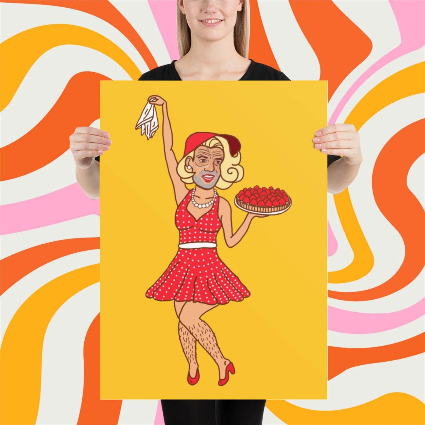 Thinnn Boy Bake Club The Fighter and The Kid TFATK Podcast Comedy 60s retro housewife Bryan Callen Poster 50×70 cm Posters Bryan Callen Podcasts Stand-up Comedy The Fighter and The Kid (TFATK) Thinnn Boy Bake Club Next Cult Brand
