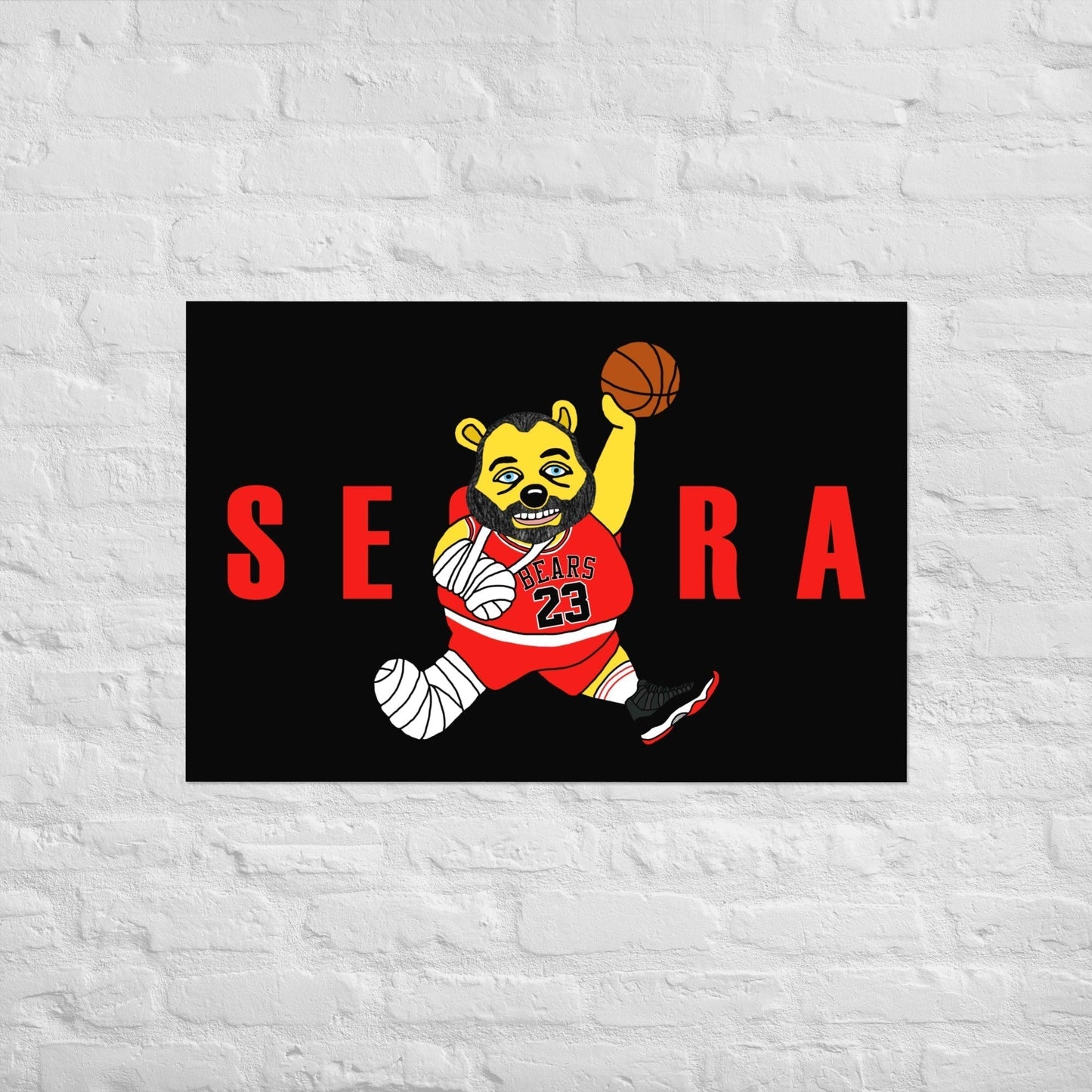 Air Segura, Tom Segura Basketball, Your Mom's House (YMH), 2 Bears 1 Cave, Funny Poster 61×91 cm Posters 2 Bears 1 Cave Air Segura Podcasts Stand-up Comedy Tom Segura YMH Next Cult Brand