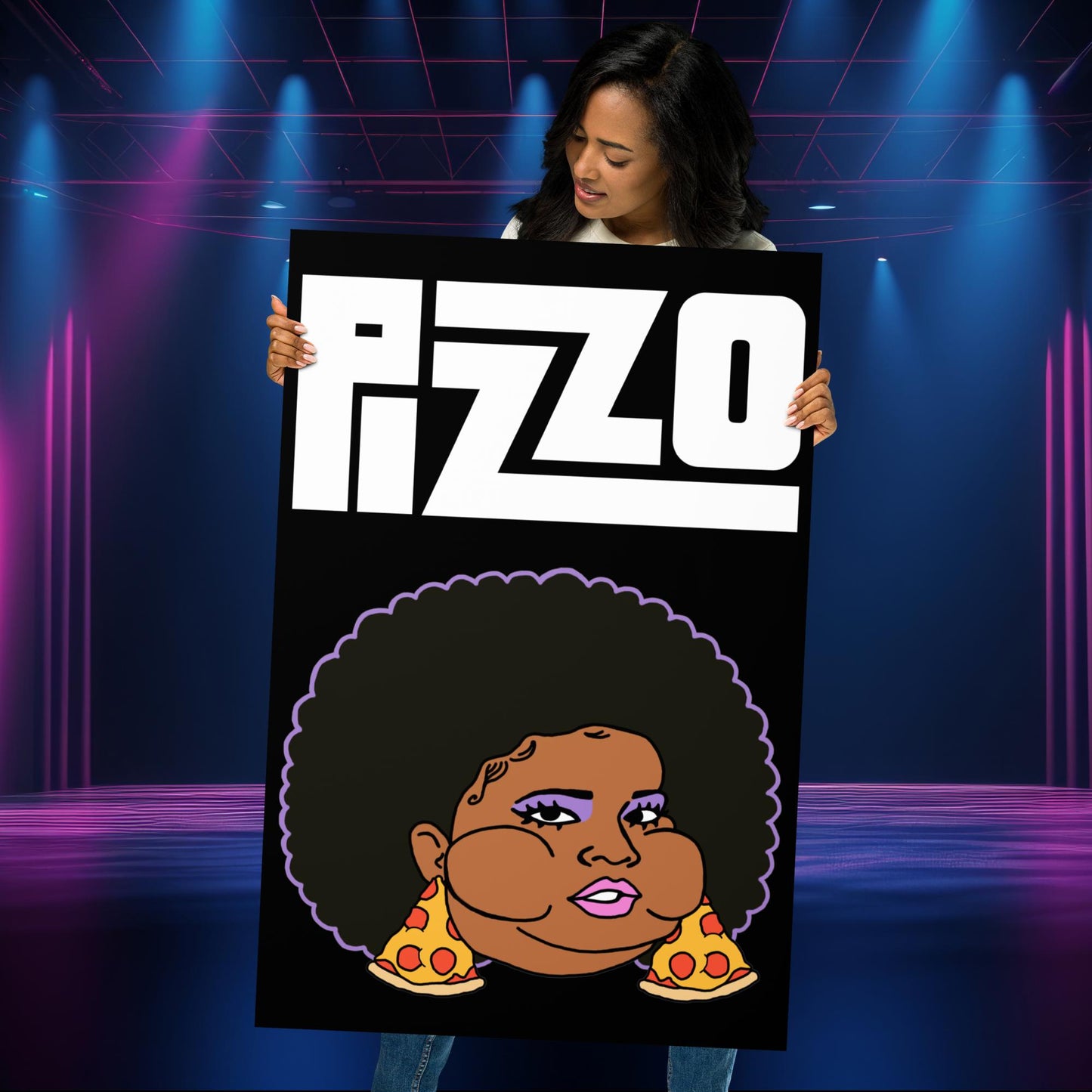 Pizzo Lizzo Pizza Lizzo Merch Lizzo Gift Song Lyrics Lizzo Poster 61×91 cm Posters Lizzo Music Next Cult Brand