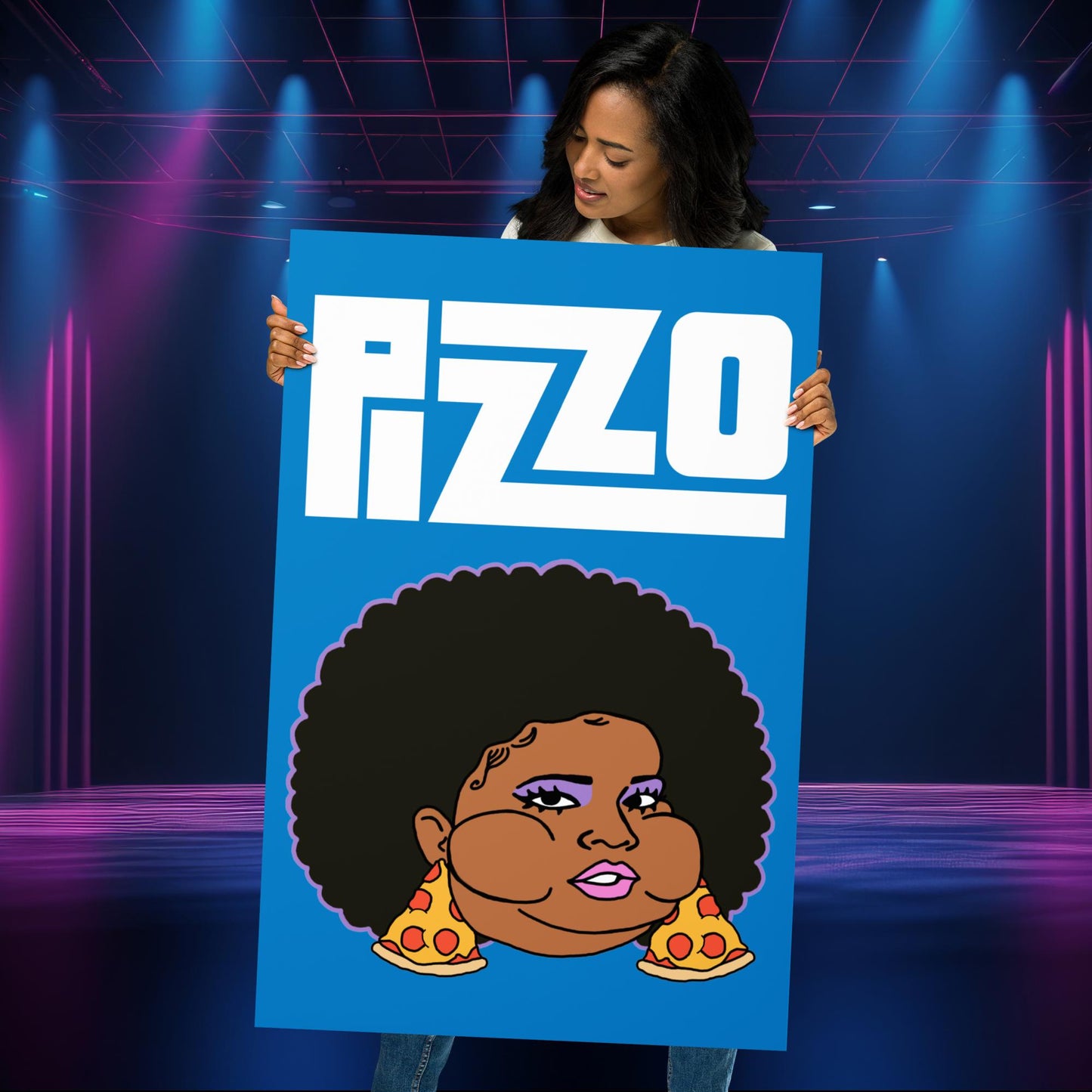 Pizzo Lizzo Pizza Lizzo Merch Lizzo Gift Song Lyrics Lizzo Poster 61×91 cm Posters Lizzo Music Next Cult Brand