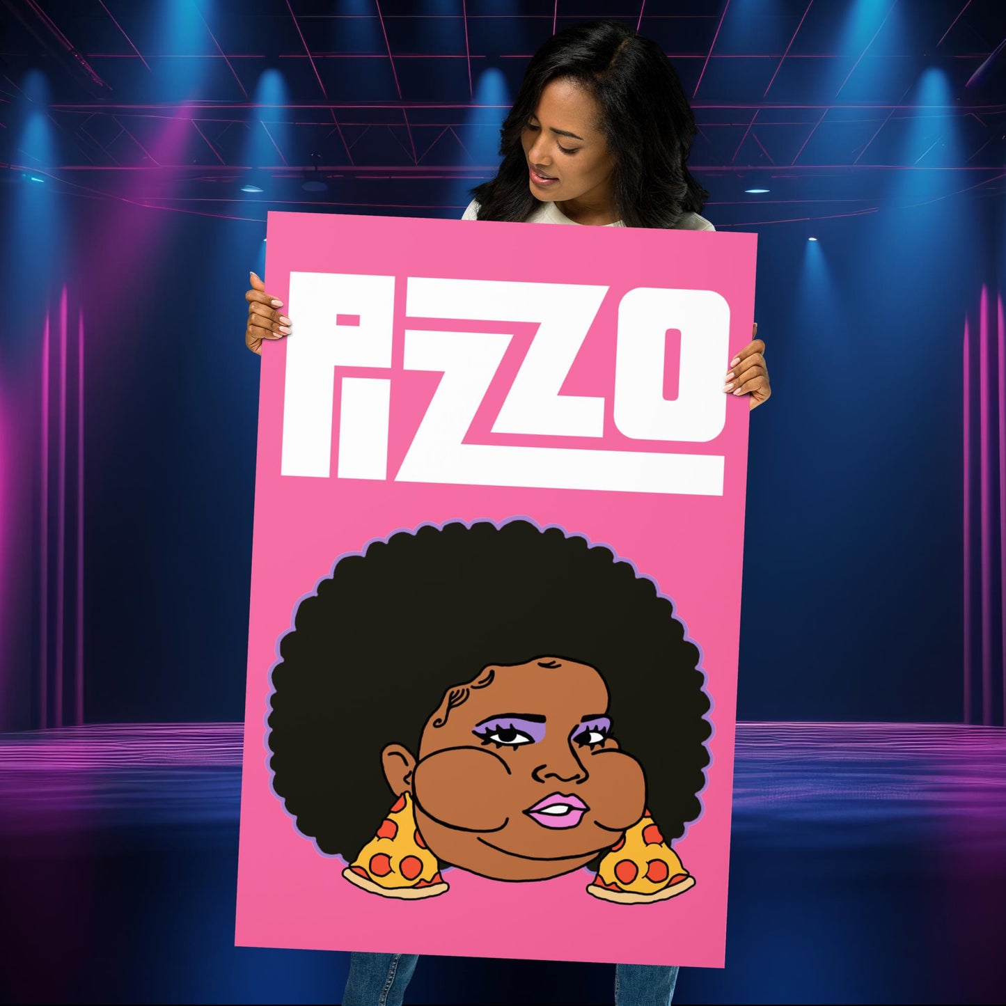 Pizzo Lizzo Pizza Lizzo Merch Lizzo Gift Song Lyrics Lizzo Poster 61×91 cm Posters Lizzo Music Next Cult Brand