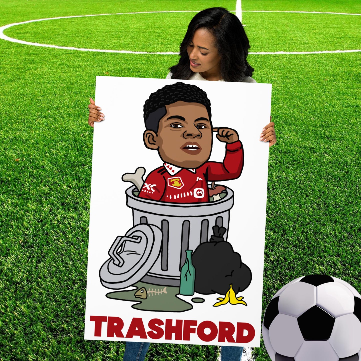 Trashford Marcus Rashford Manchester United Gift Man United Gift Marcus Rashford Poster 61×91 cm Posters Football Manchester United Marcus Rashford Next Cult Brand