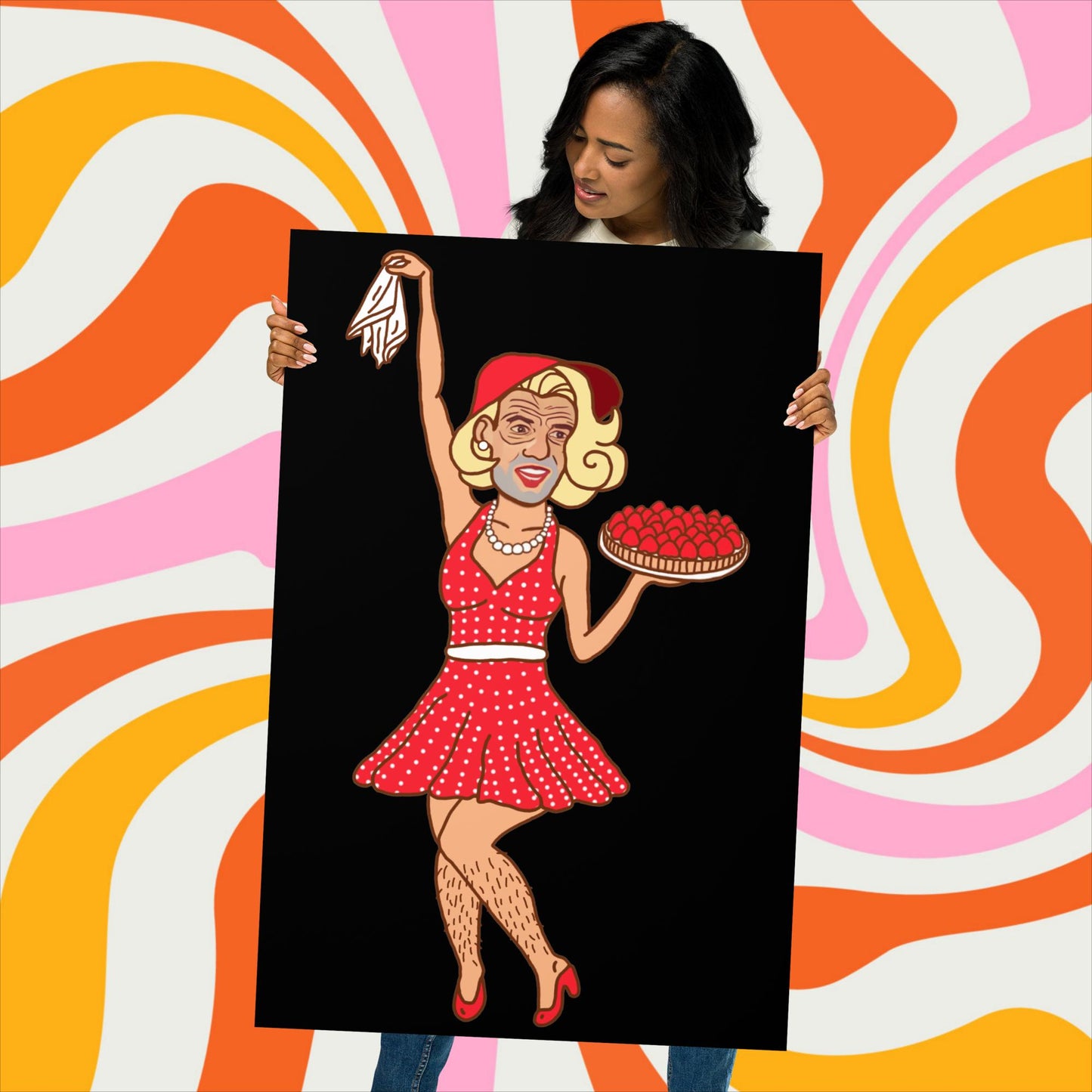 Thinnn Boy Bake Club The Fighter and The Kid TFATK Podcast Comedy 60s retro housewife Bryan Callen Poster 61×91 cm Posters Bryan Callen Podcasts Stand-up Comedy The Fighter and The Kid (TFATK) Thinnn Boy Bake Club Next Cult Brand