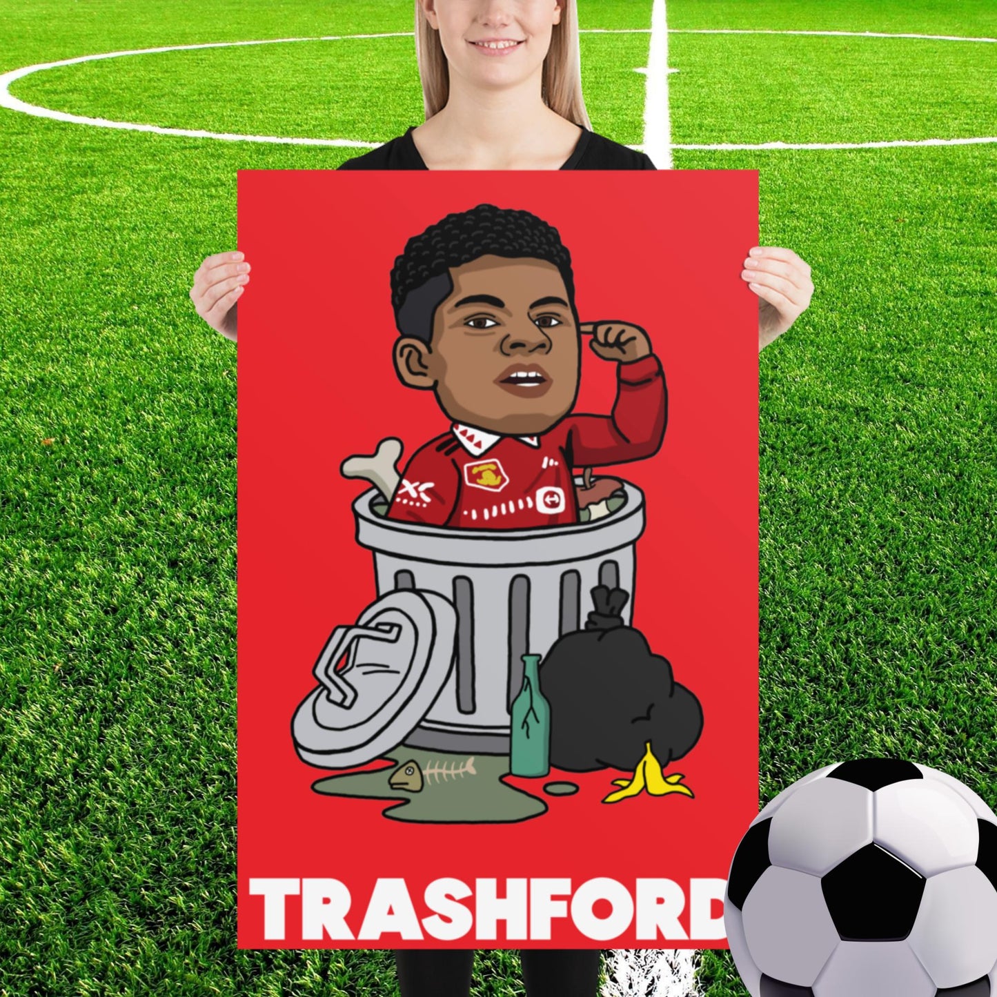 Trashford Marcus Rashford Manchester United Gift Man United Gift Marcus Rashford Poster 61×91 cm Posters Football Manchester United Marcus Rashford Next Cult Brand